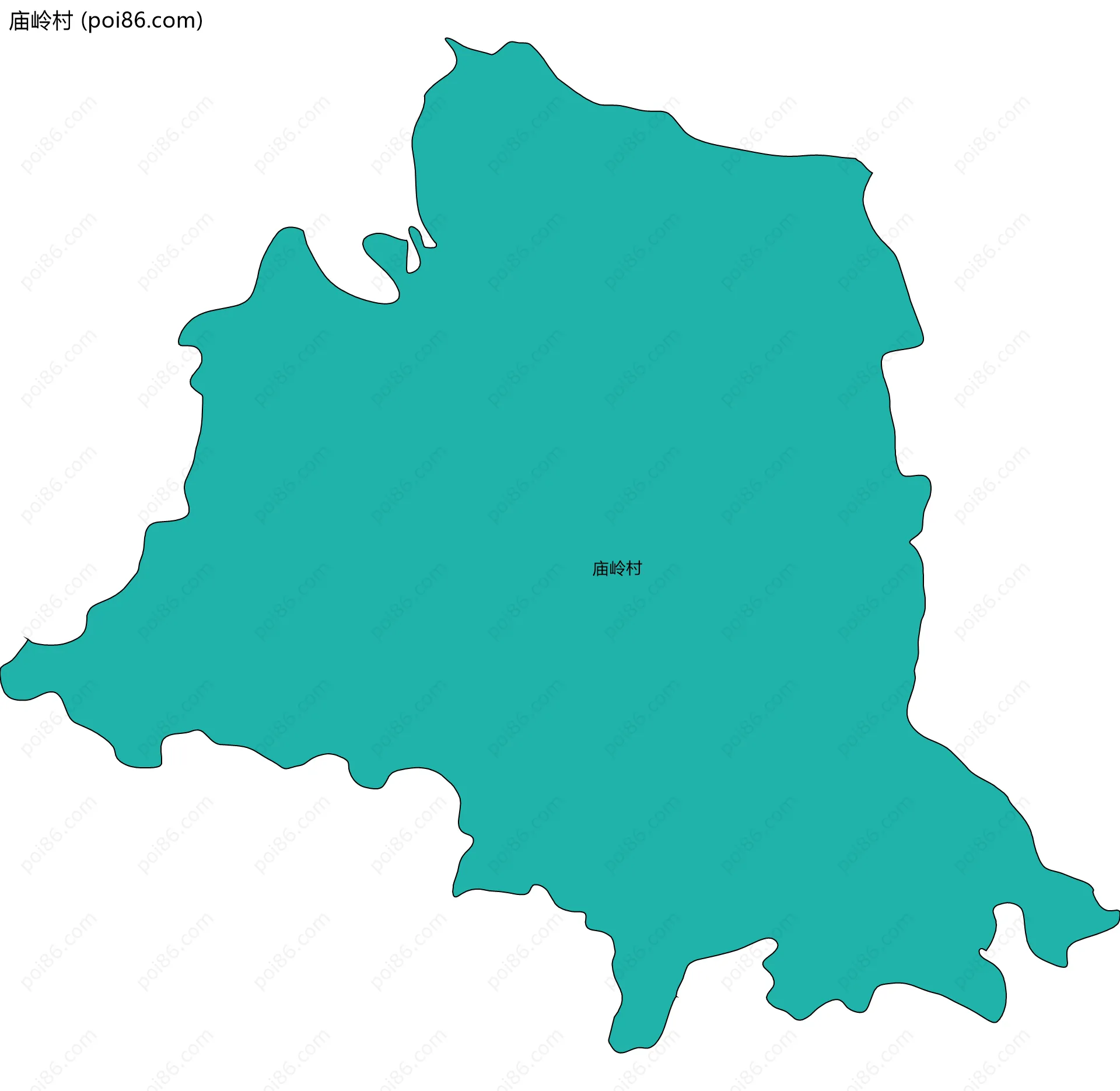 庙岭村边界地图