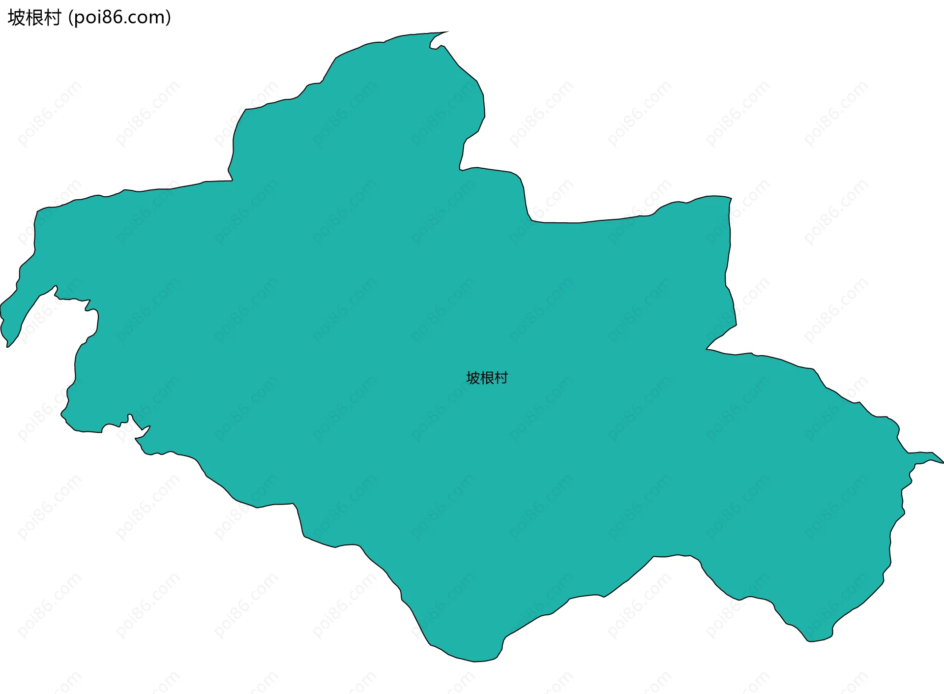 坡根村边界地图