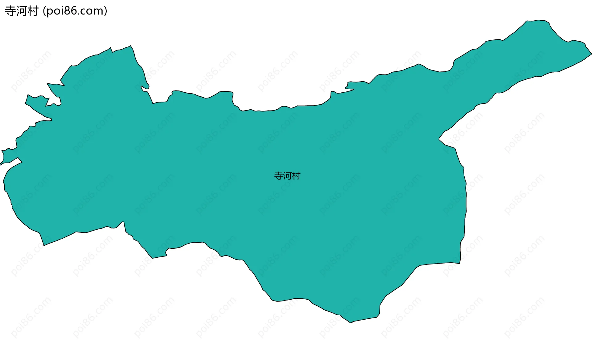 寺河村边界地图