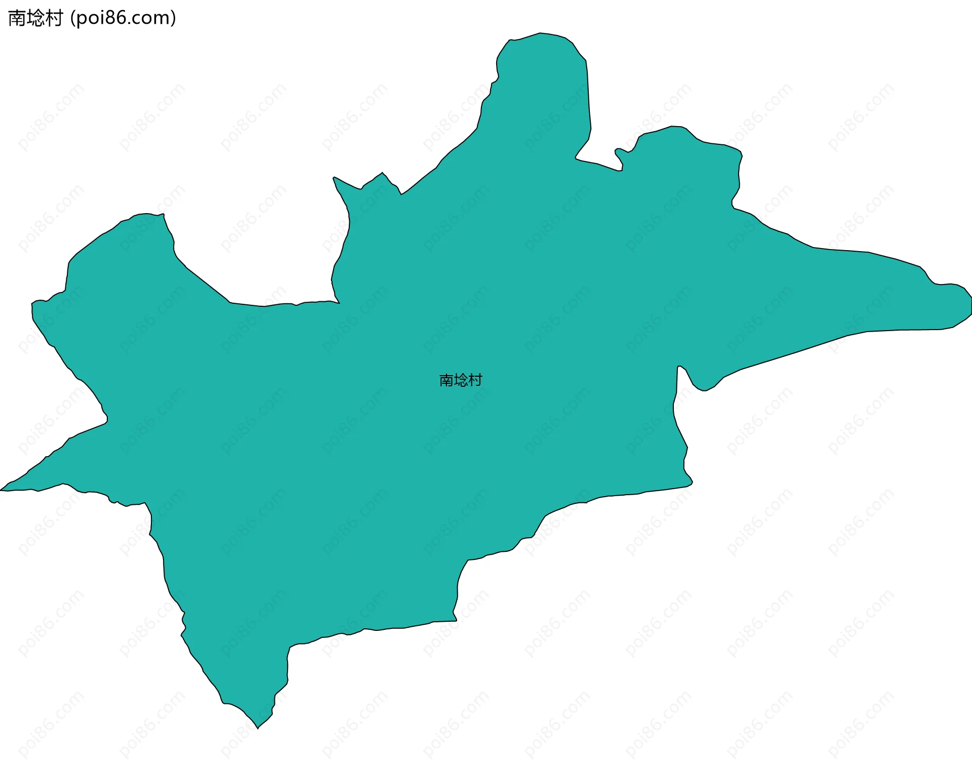 南埝村边界地图