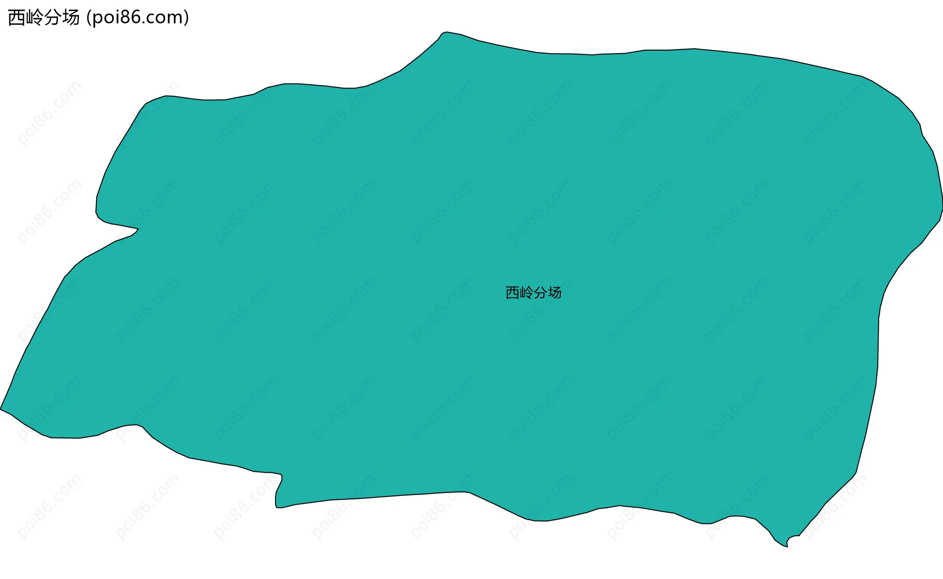西岭分场边界地图