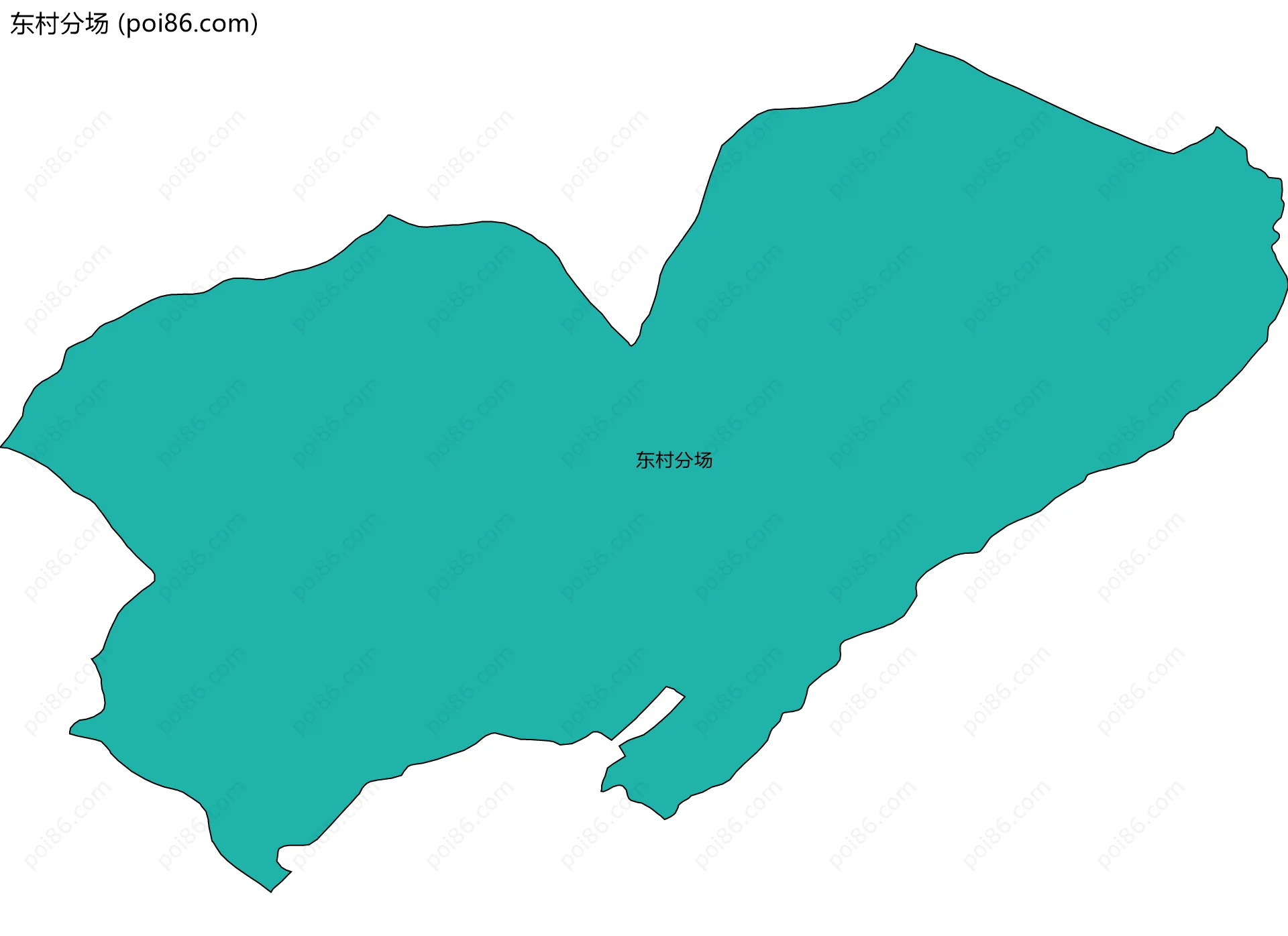 东村分场边界地图