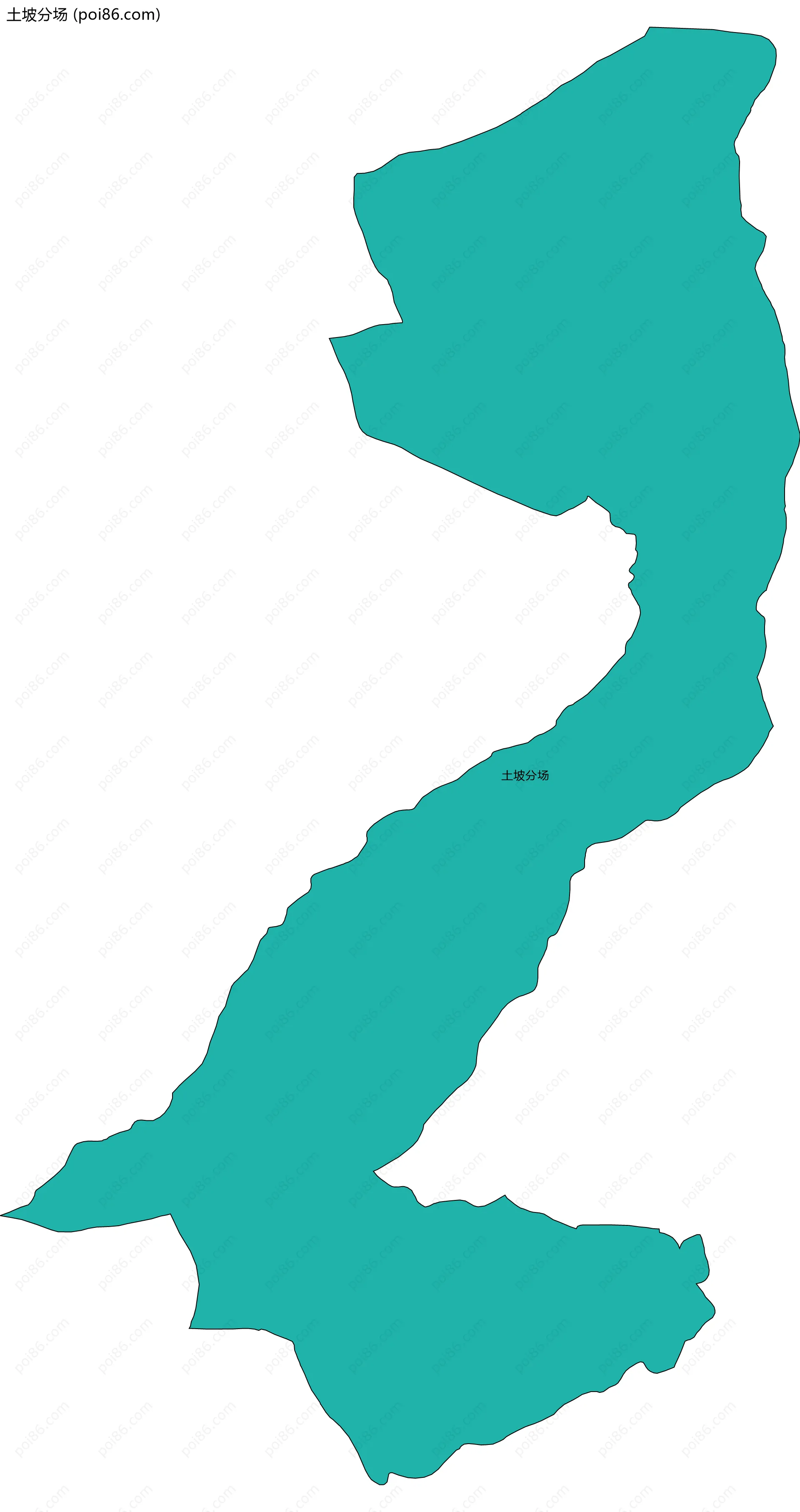 土坡分场边界地图