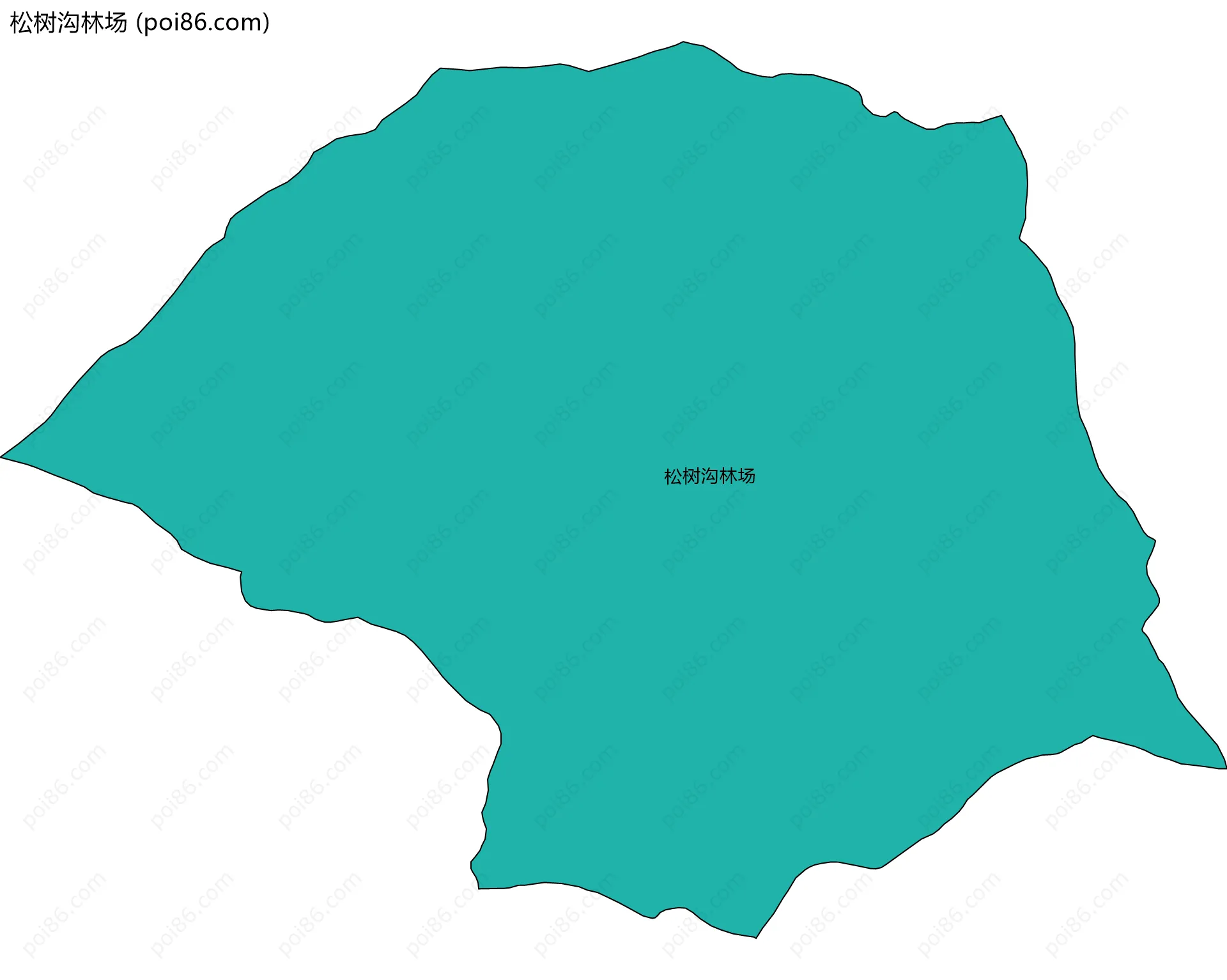 松树沟林场边界地图