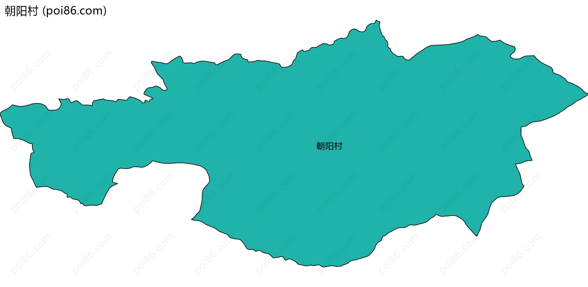 朝阳村边界地图