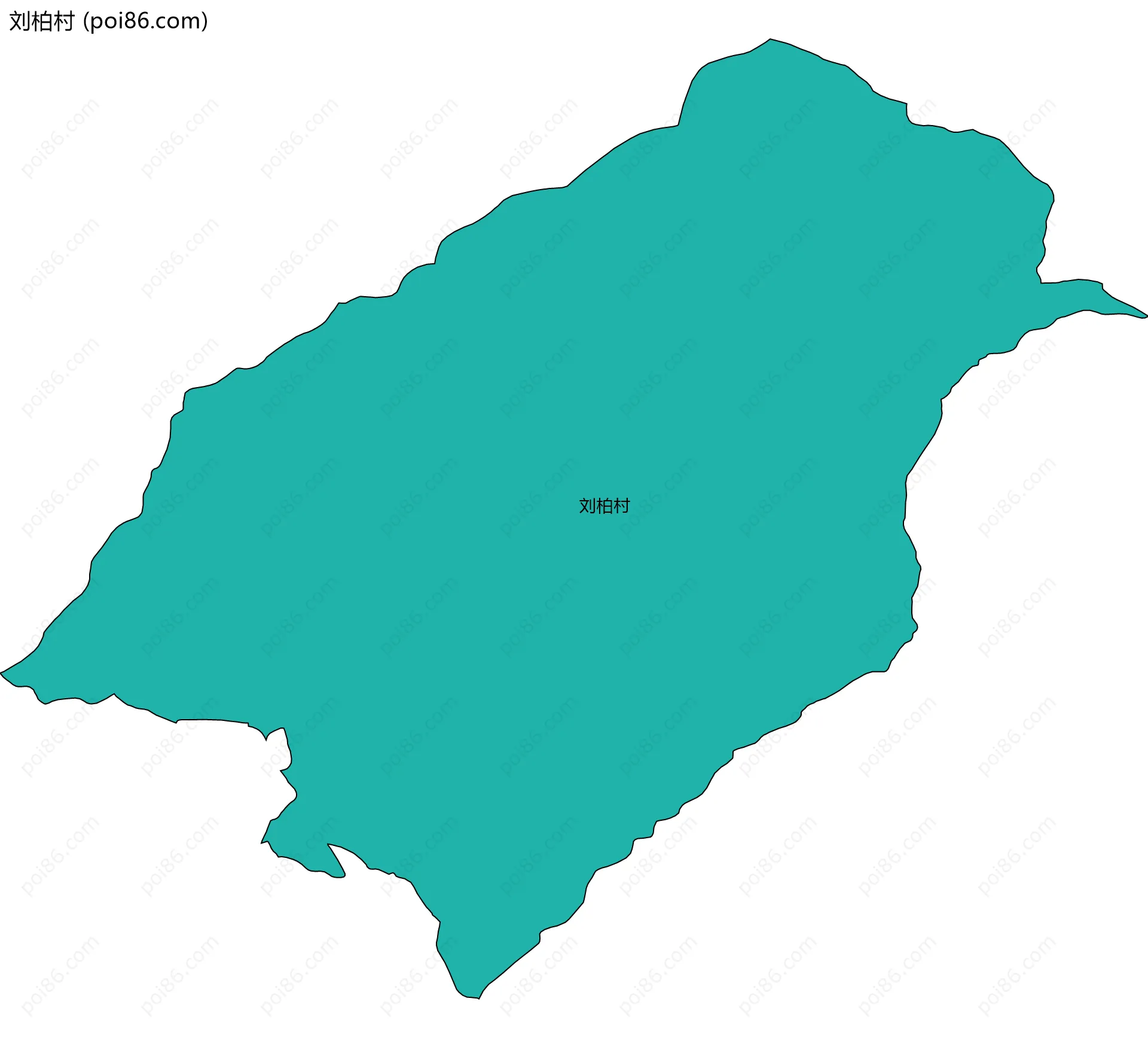 刘柏村边界地图