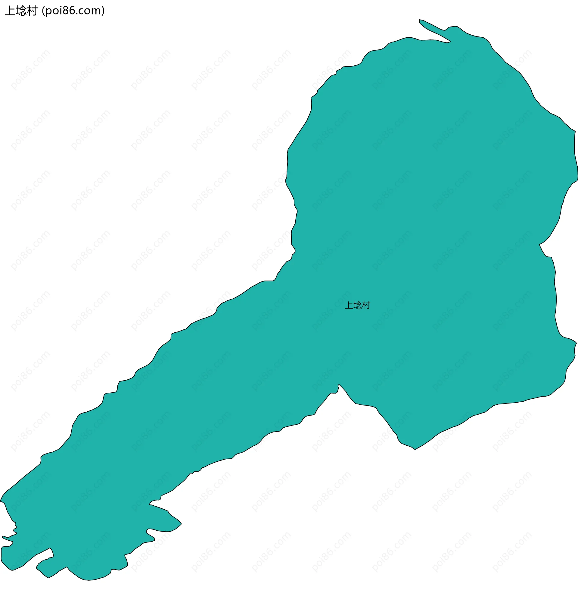 上埝村边界地图
