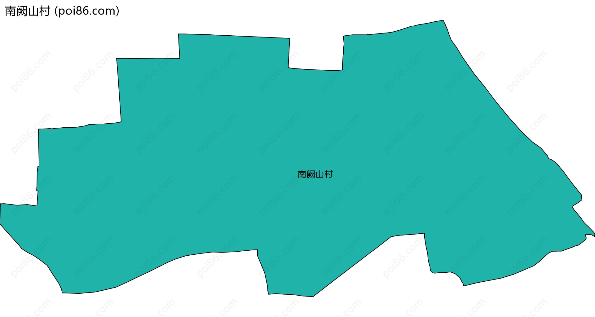 南阙山村边界地图