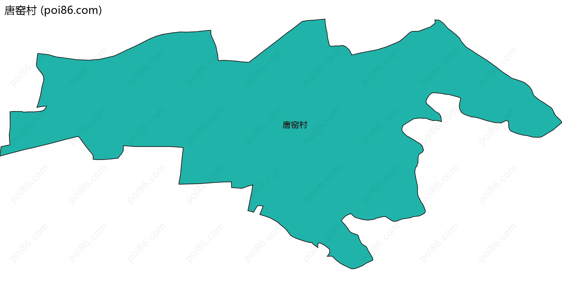 唐窑村边界地图