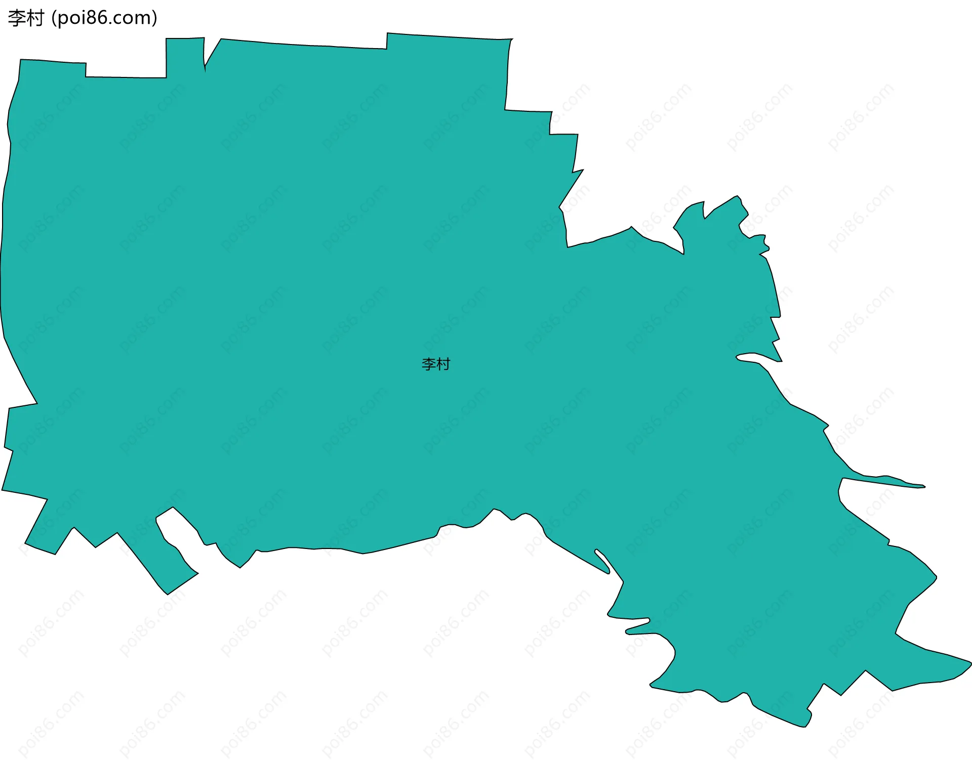李村边界地图