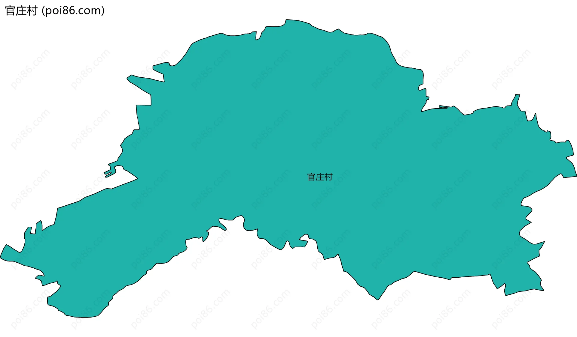 官庄村边界地图