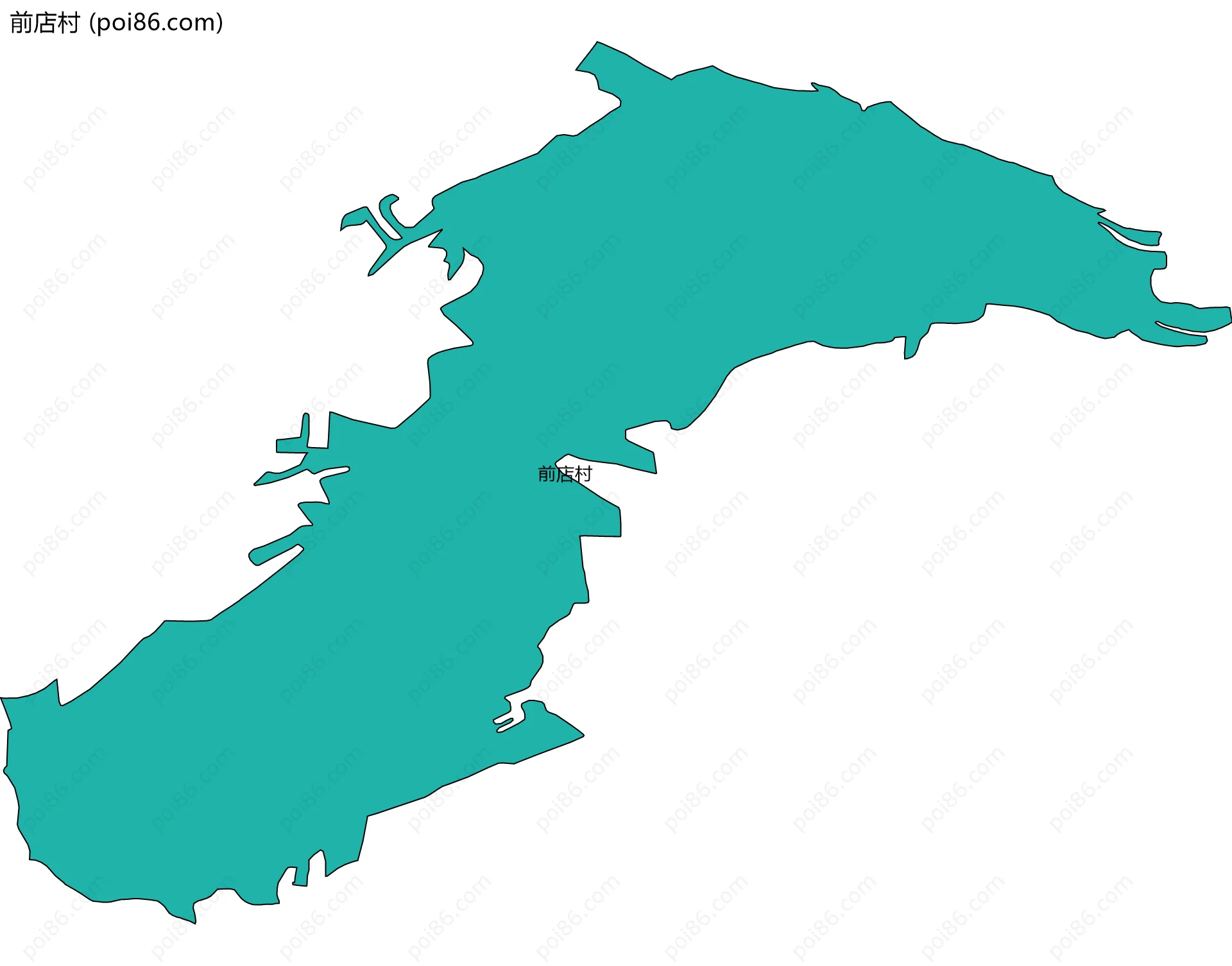 前店村边界地图