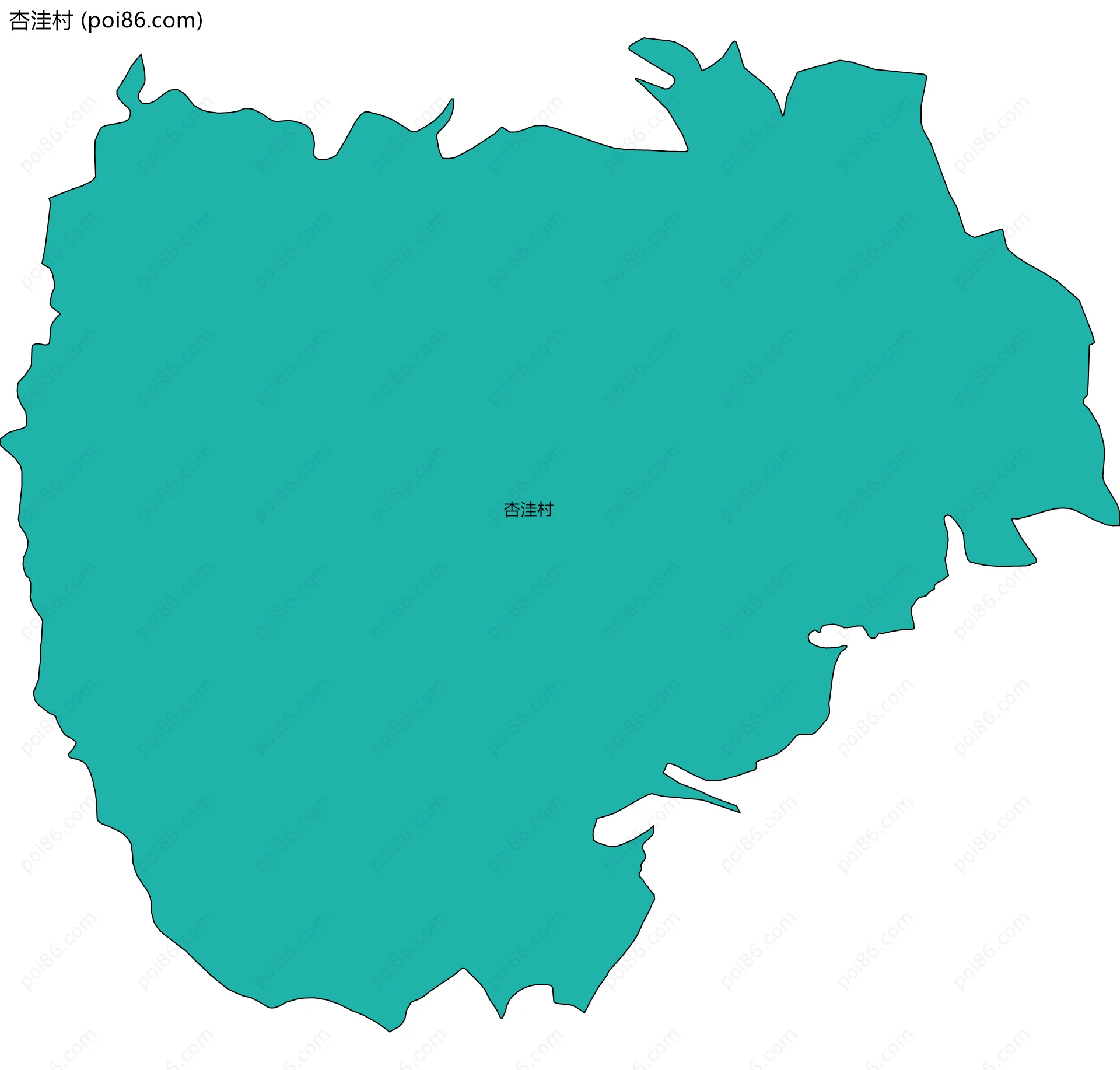 杏洼村边界地图