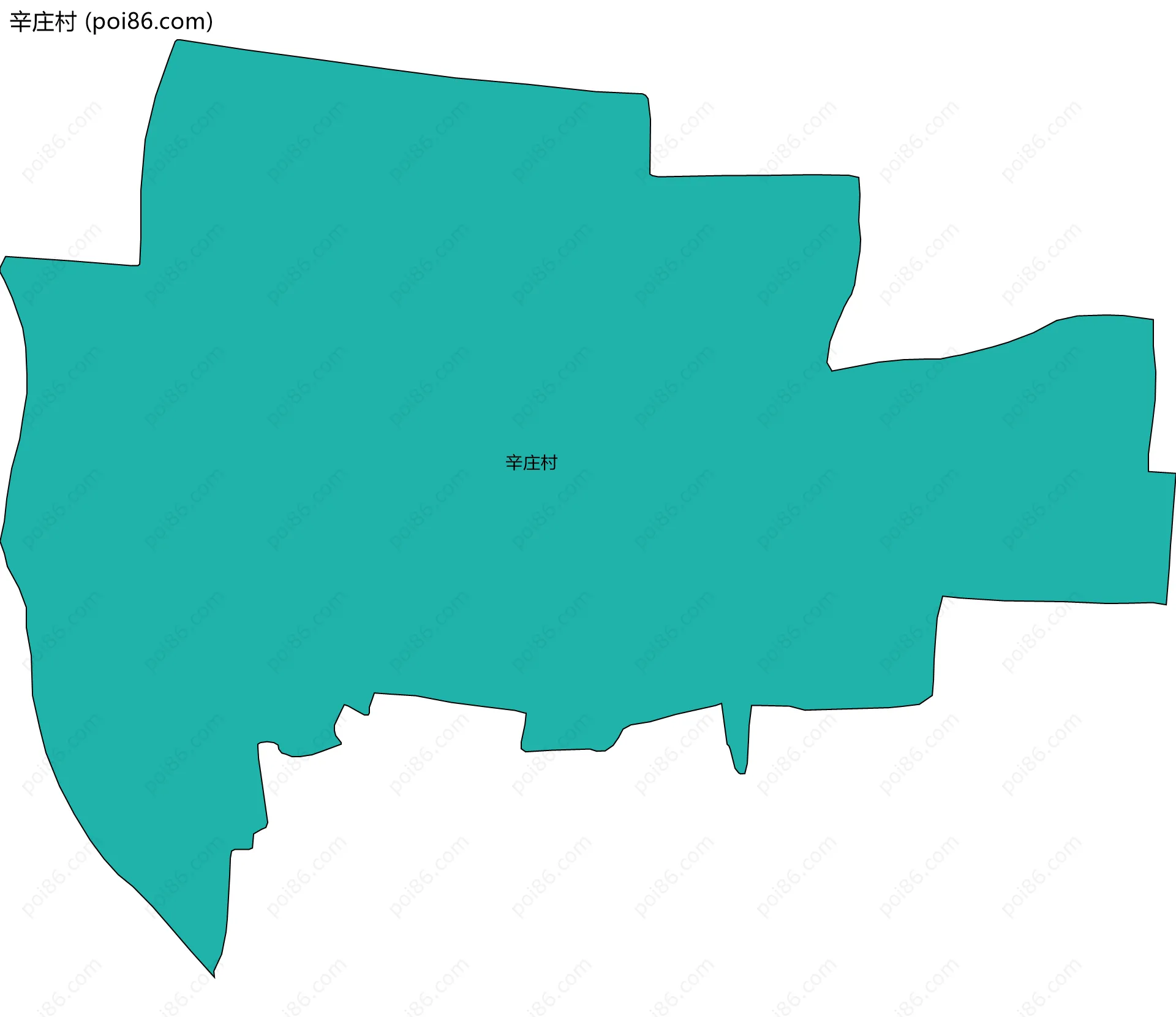 辛庄村边界地图