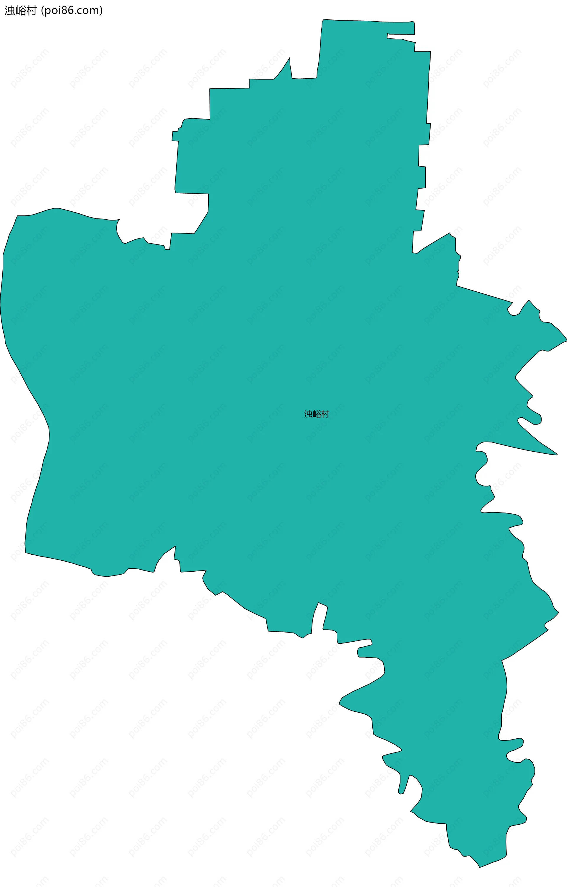 浊峪村边界地图