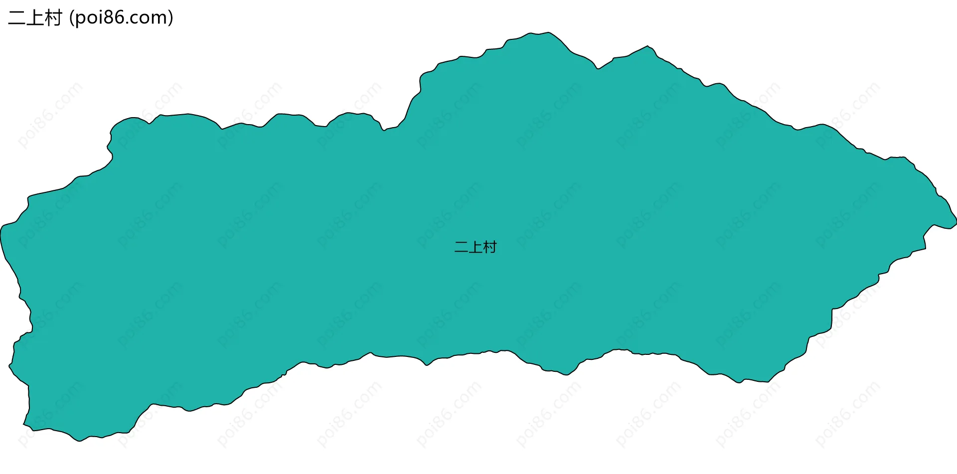 二上村边界地图