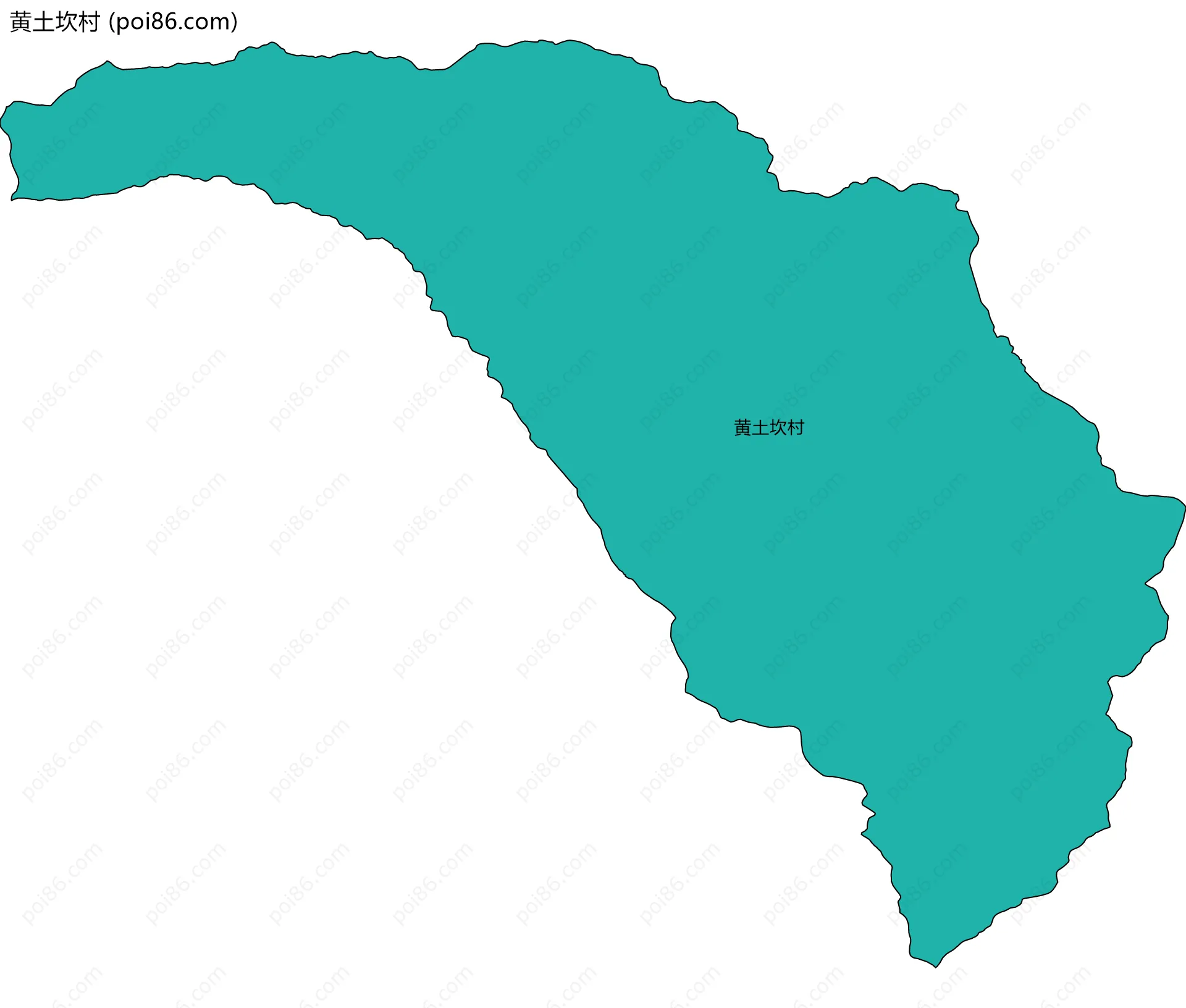 黄土坎村边界地图