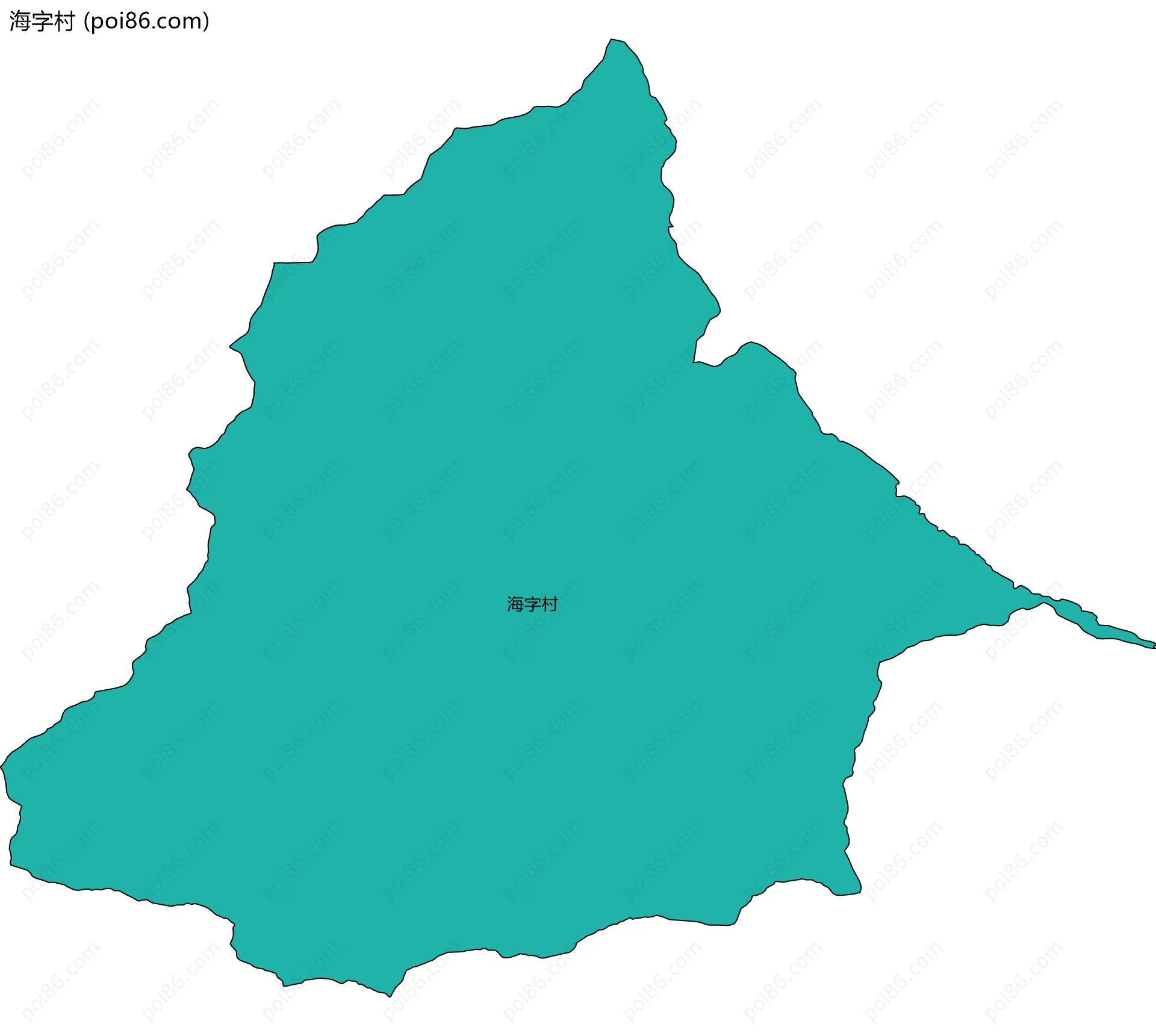 海字村边界地图