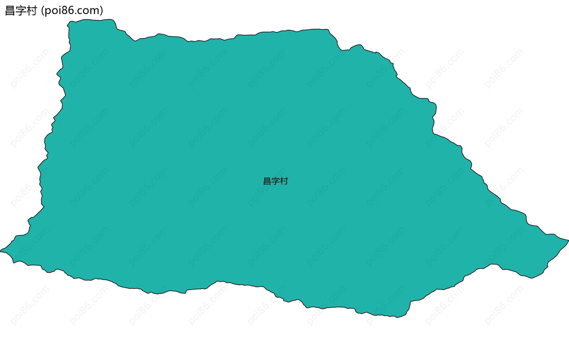 昌字村边界地图