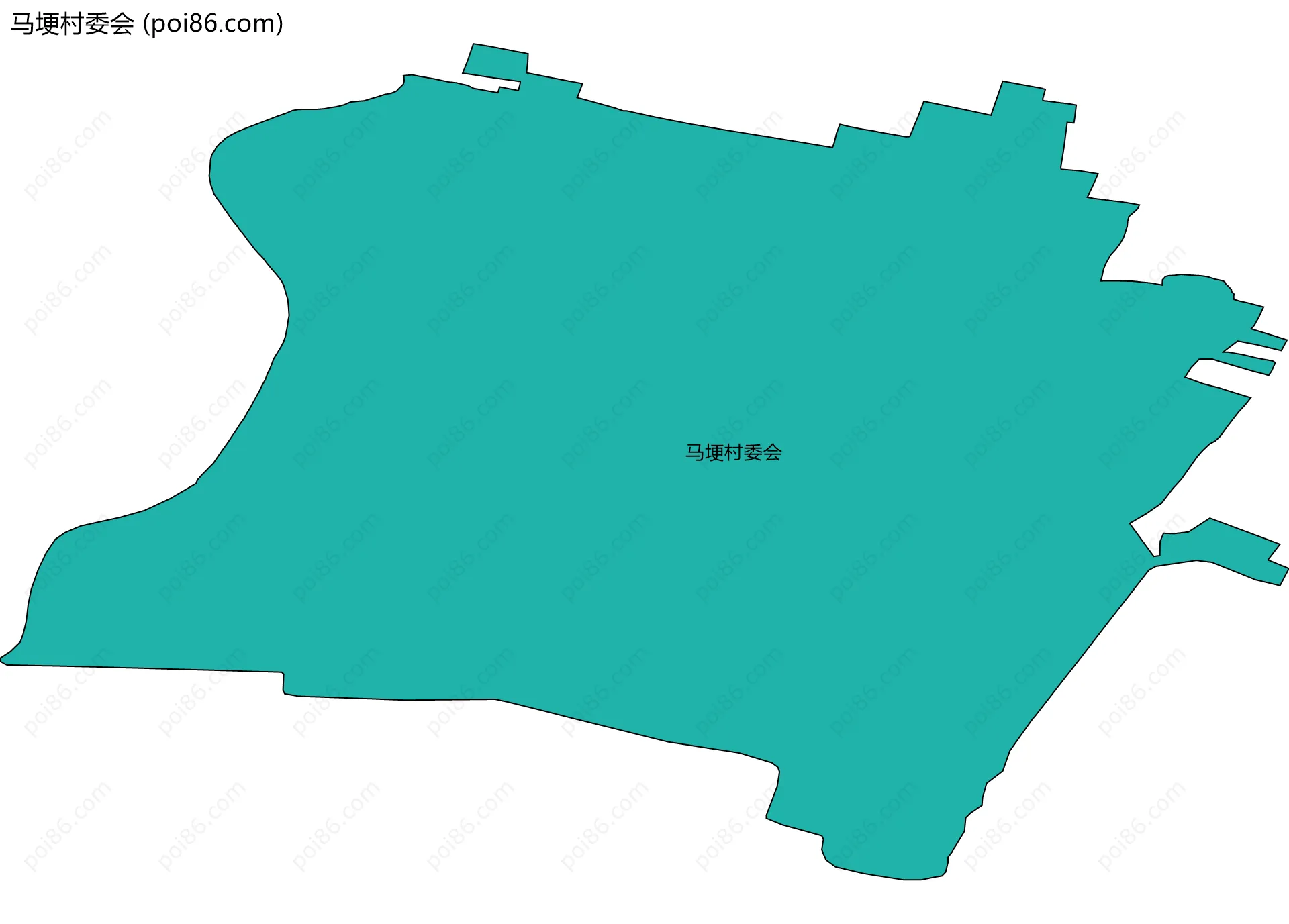 马埂村委会边界地图