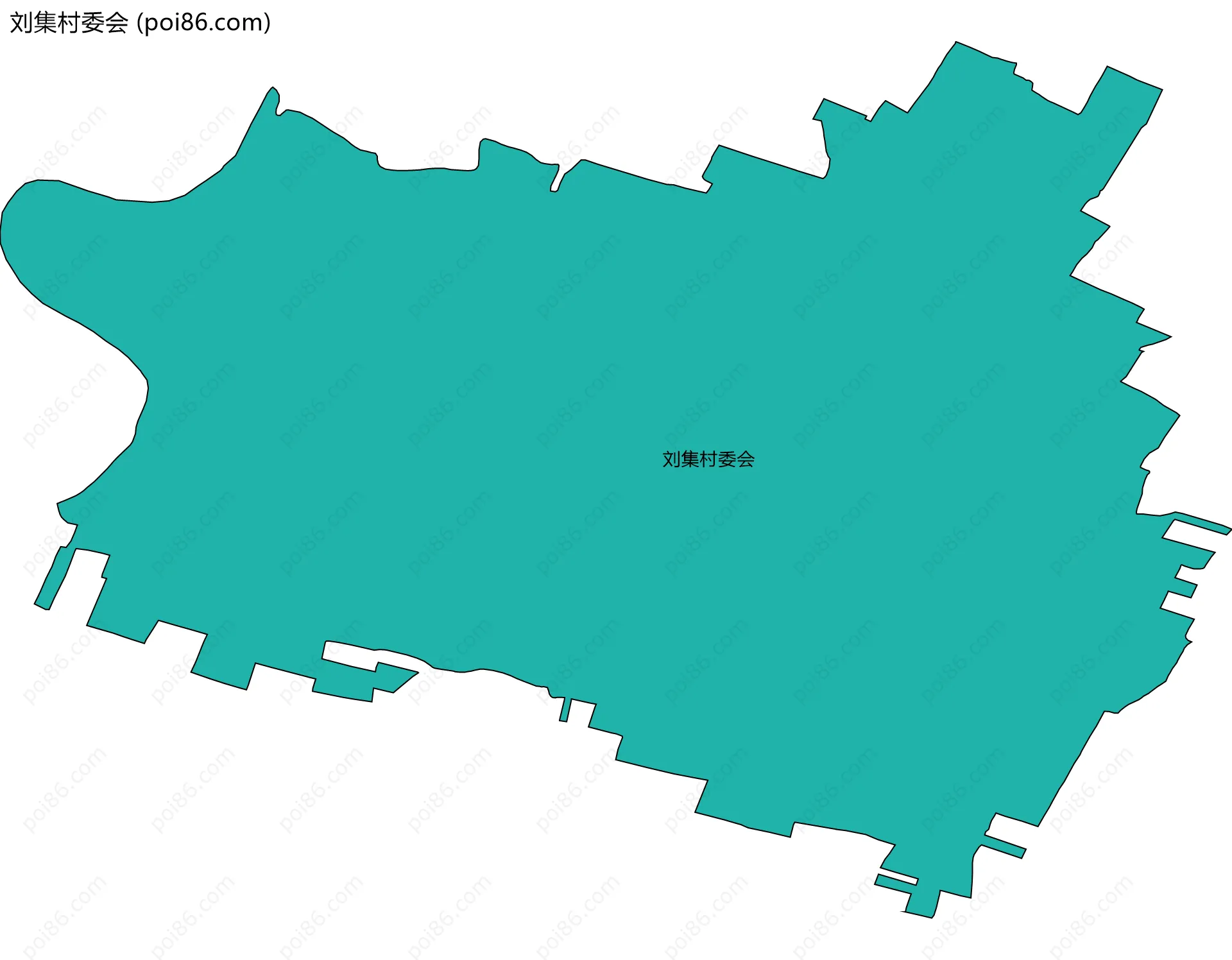 刘集村委会边界地图