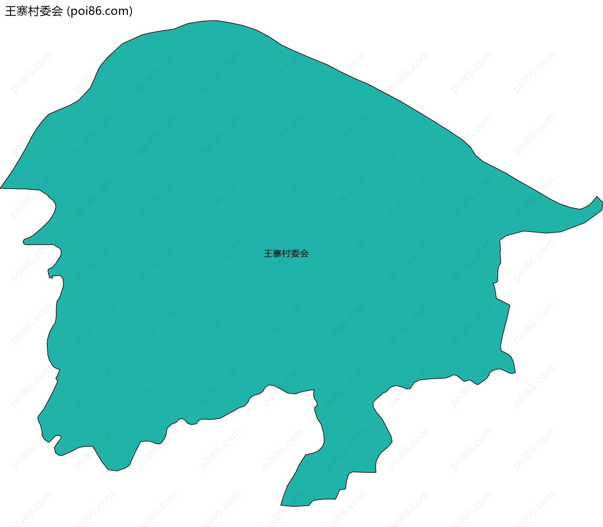 王寨村委会边界地图