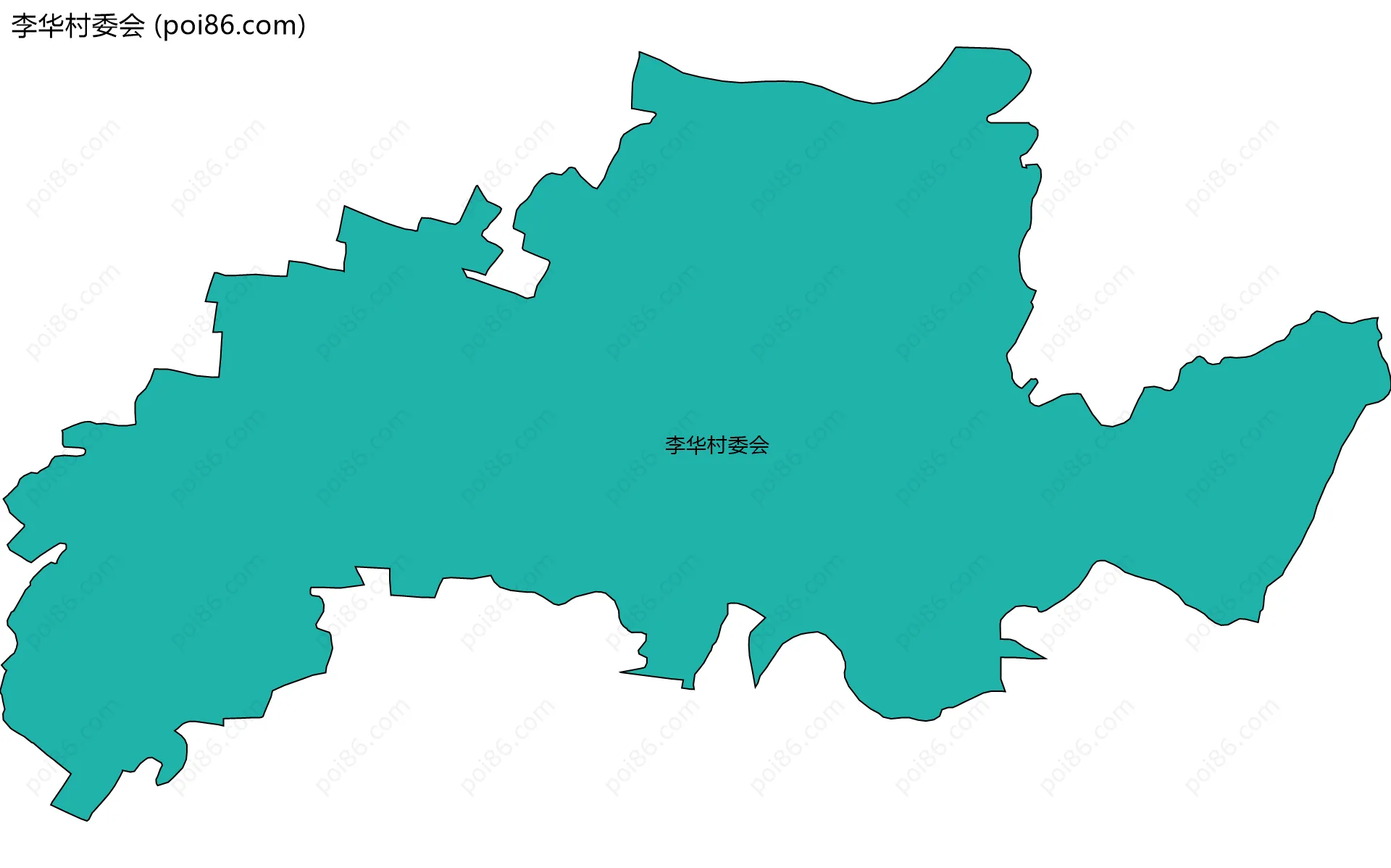 李华村委会边界地图