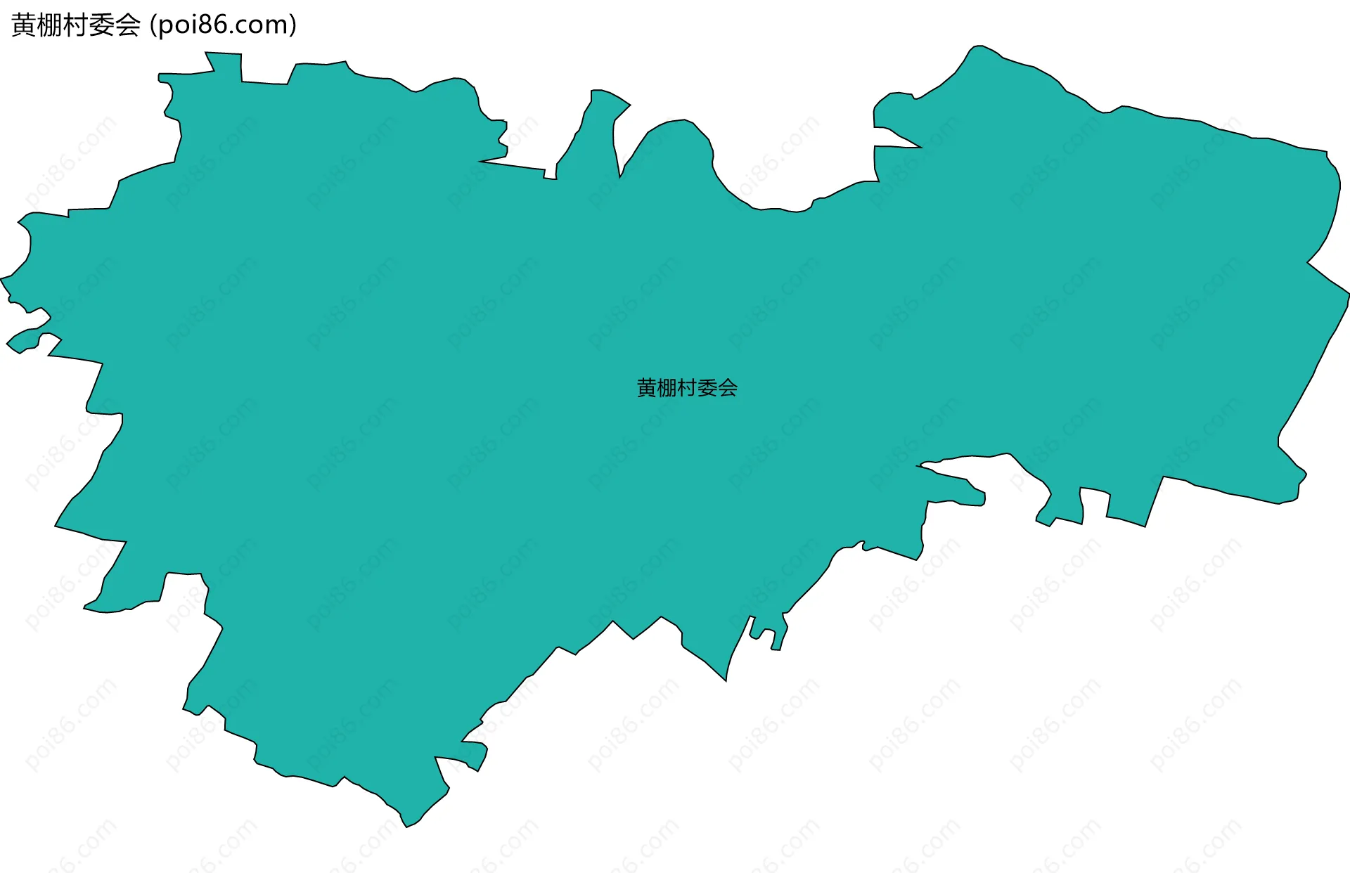 黄棚村委会边界地图