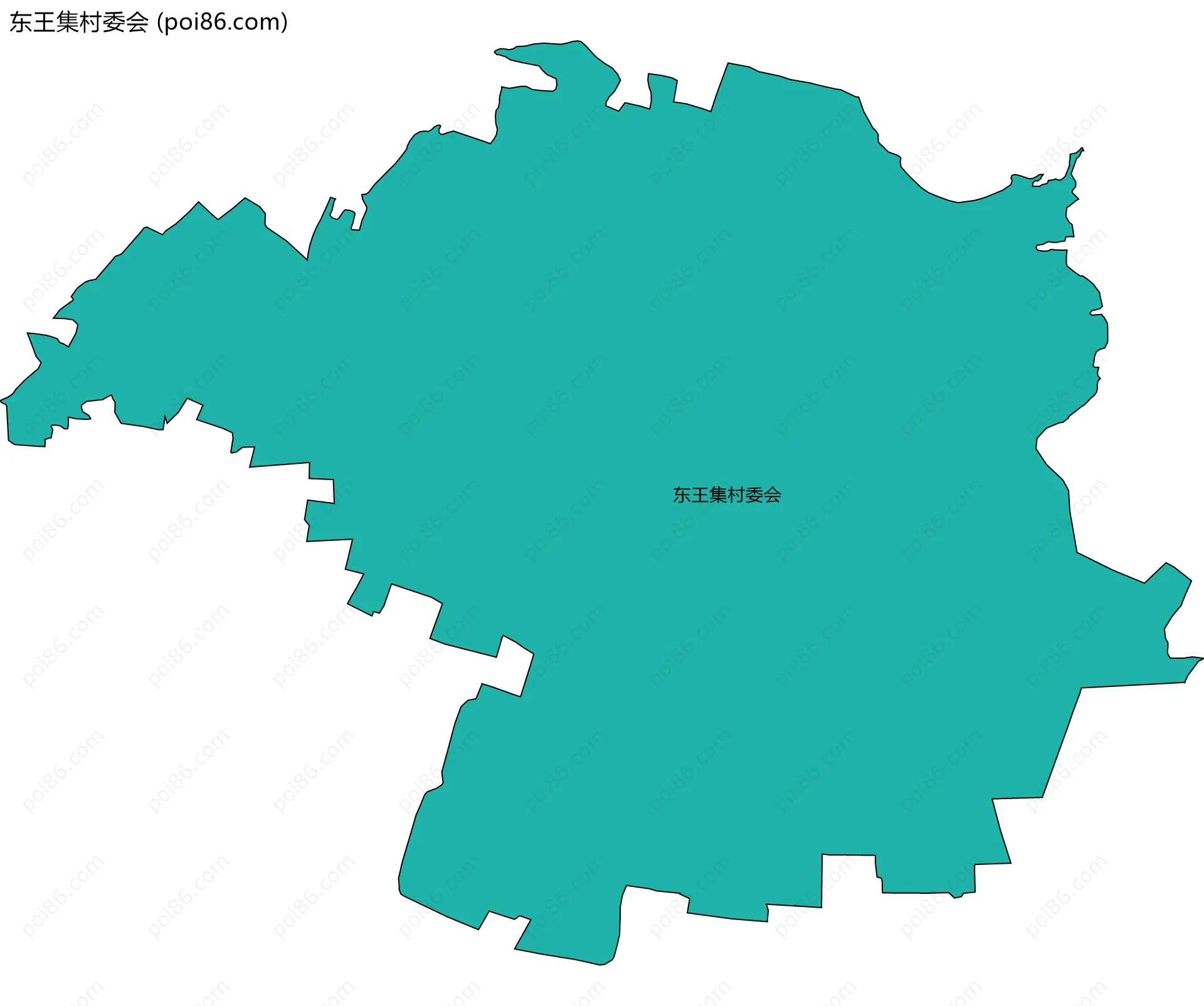 东王集村委会边界地图