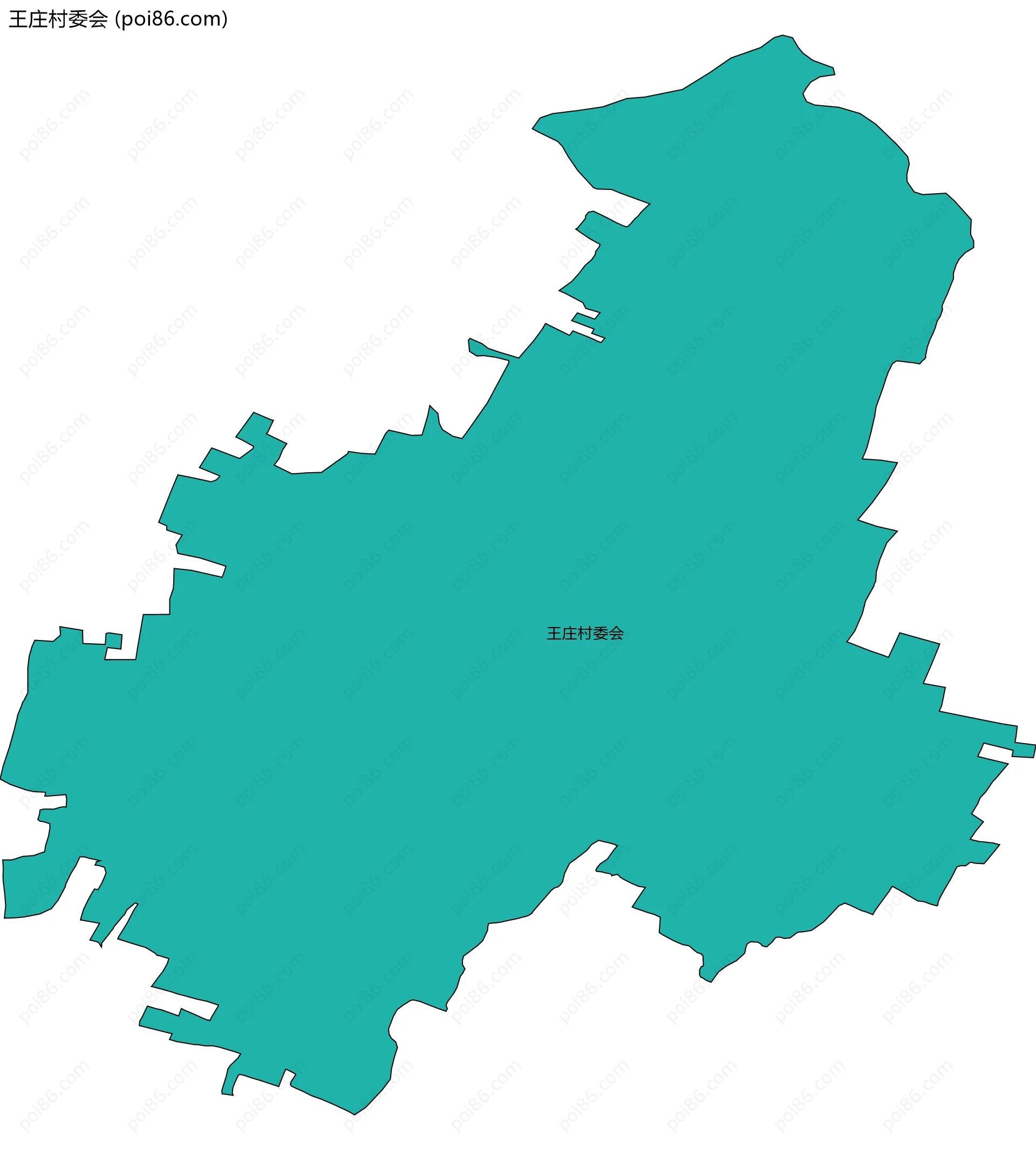 王庄村委会边界地图