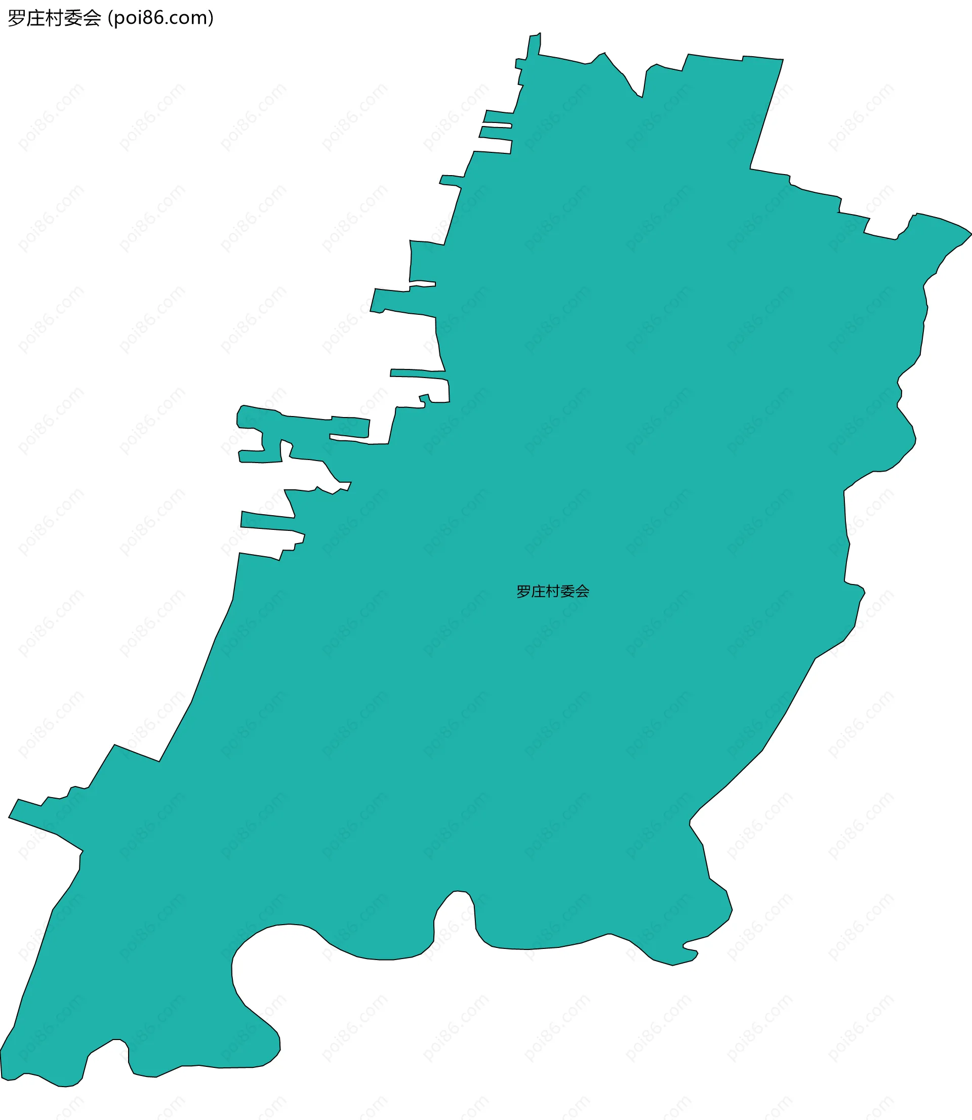 罗庄村委会边界地图