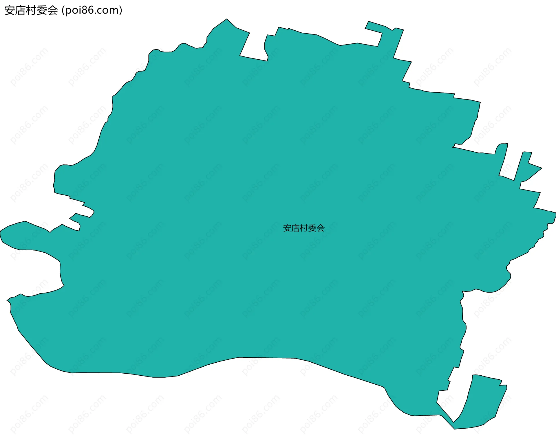 安店村委会边界地图