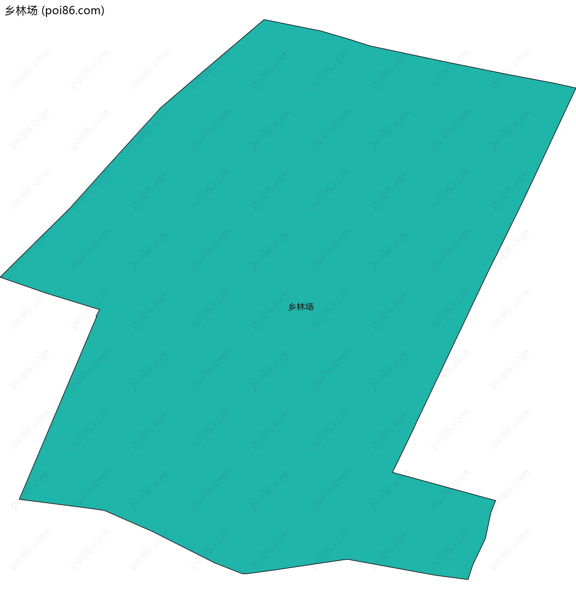 乡林场边界地图