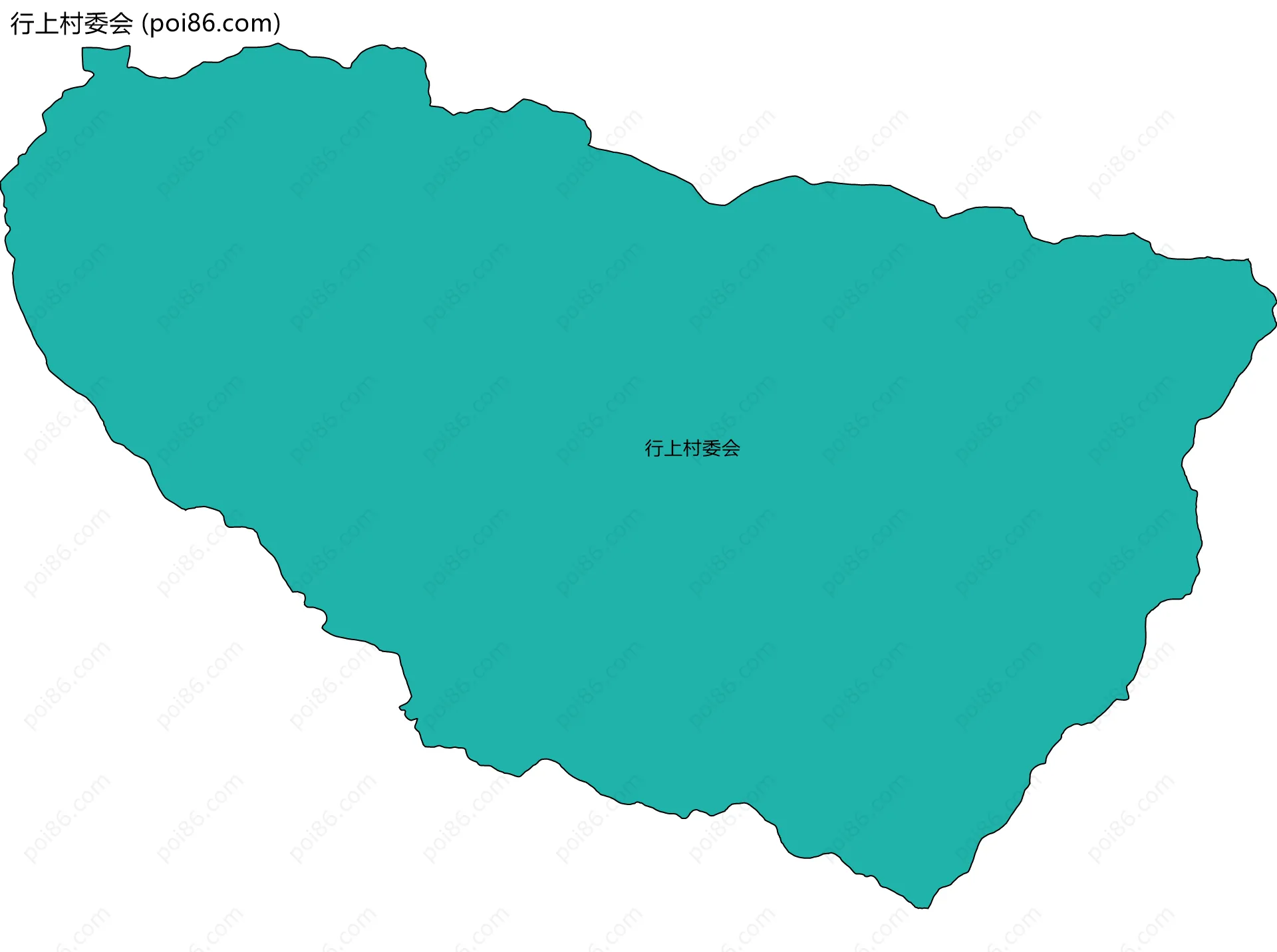 行上村委会边界地图