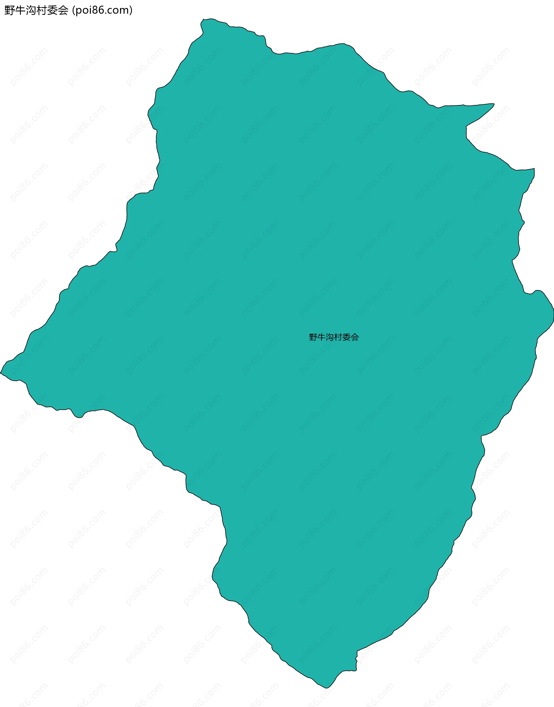 野牛沟村委会边界地图