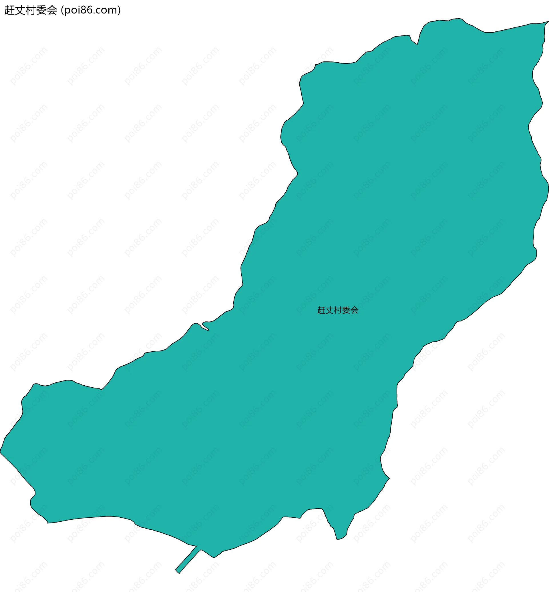 赶丈村委会边界地图