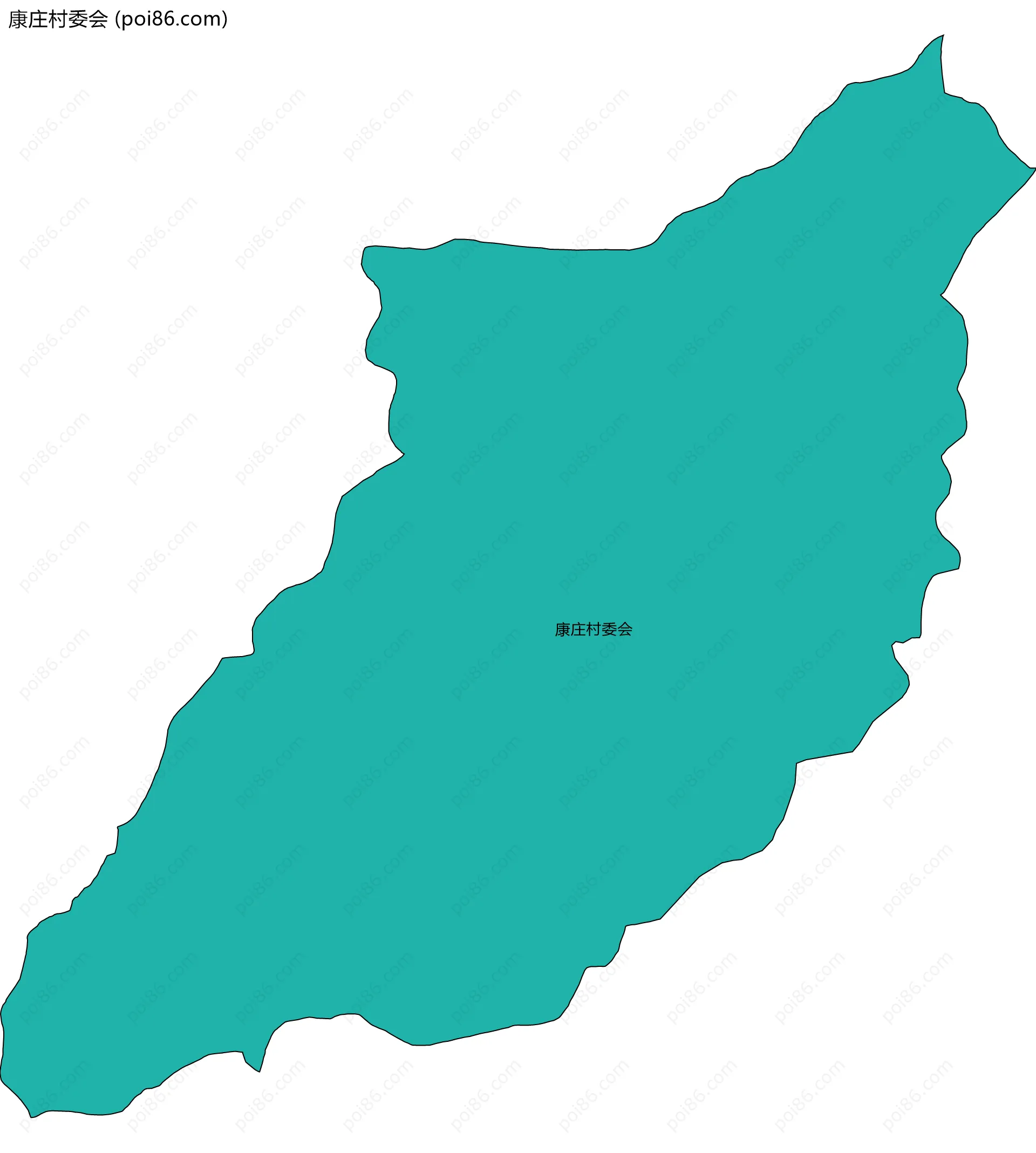 康庄村委会边界地图