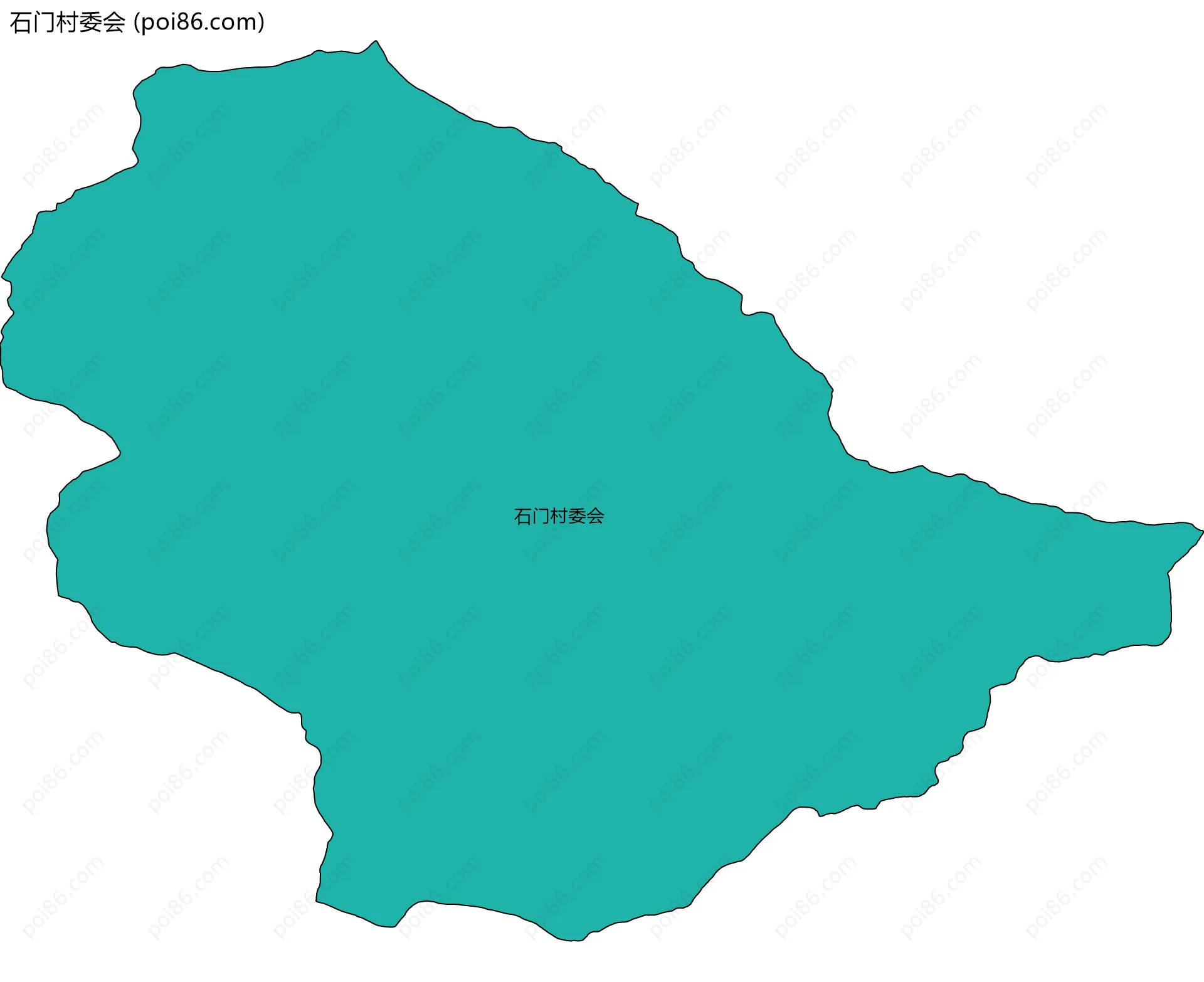 石门村委会边界地图