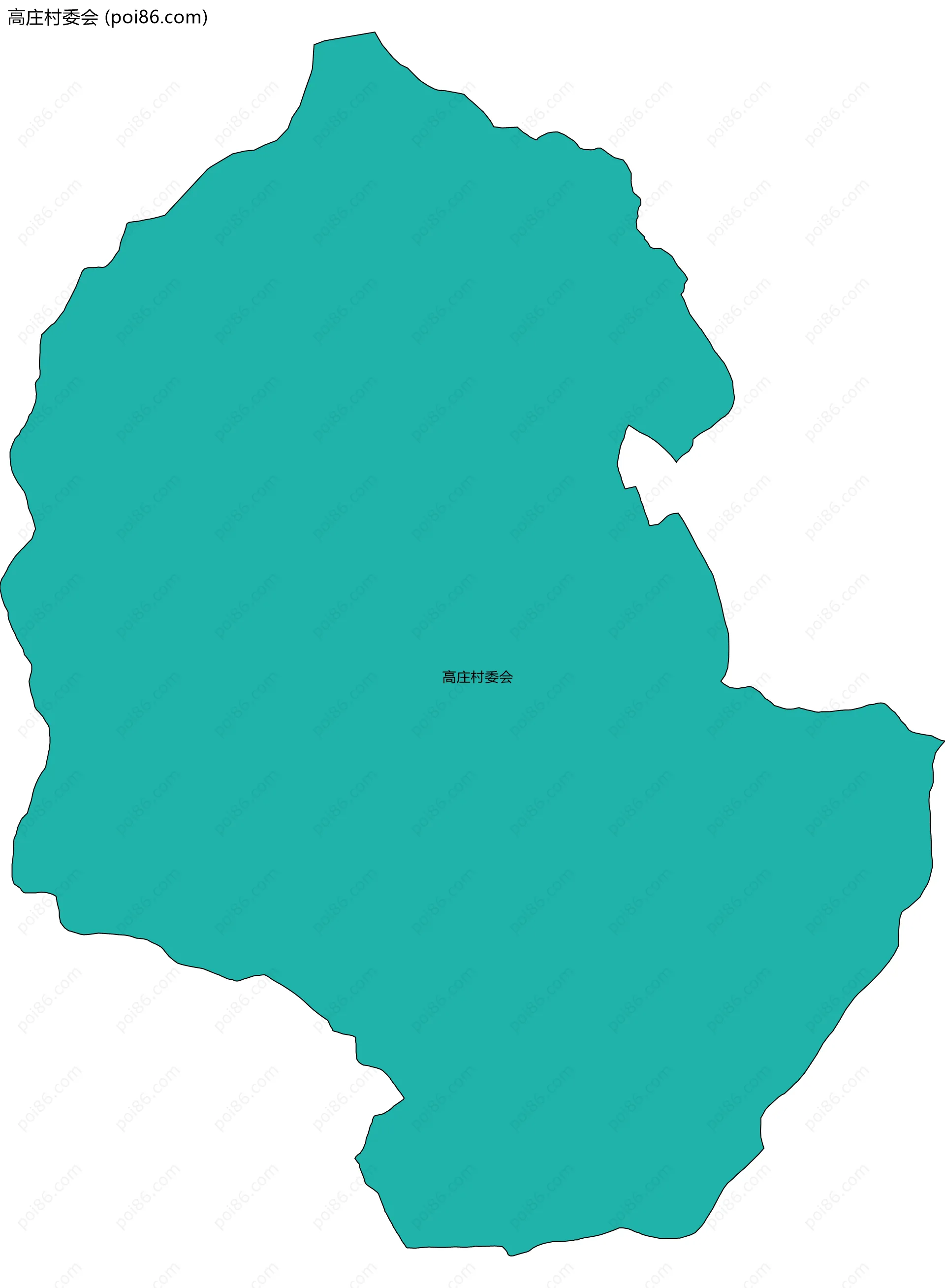 高庄村委会边界地图