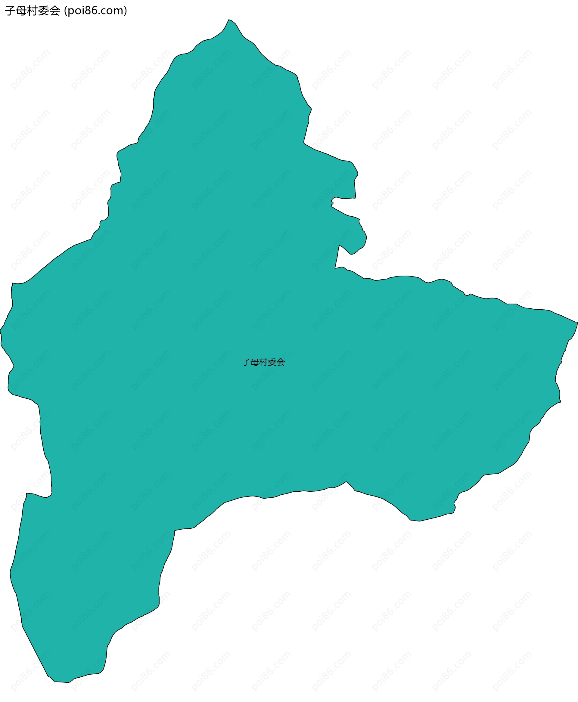 子母村委会边界地图