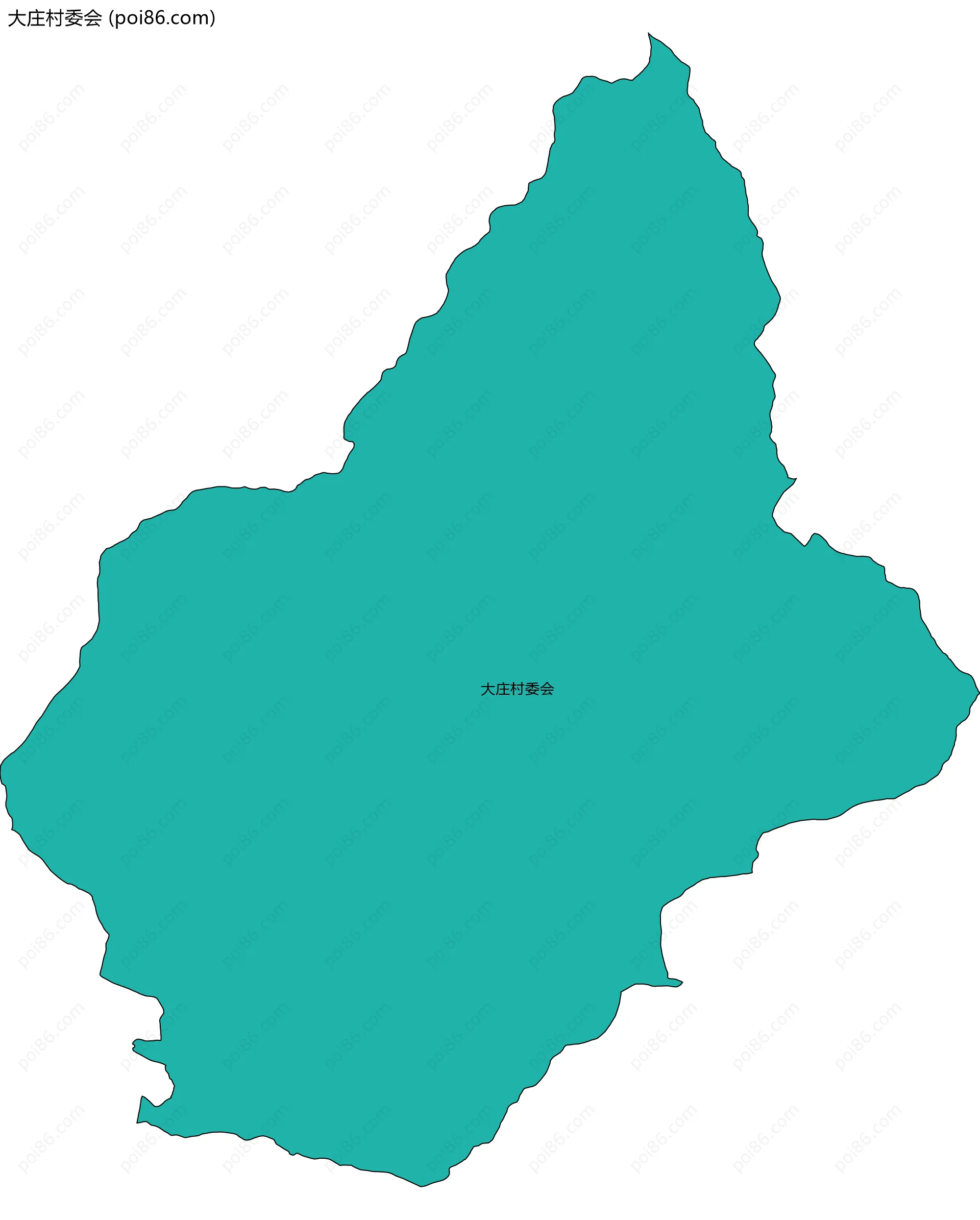 大庄村委会边界地图