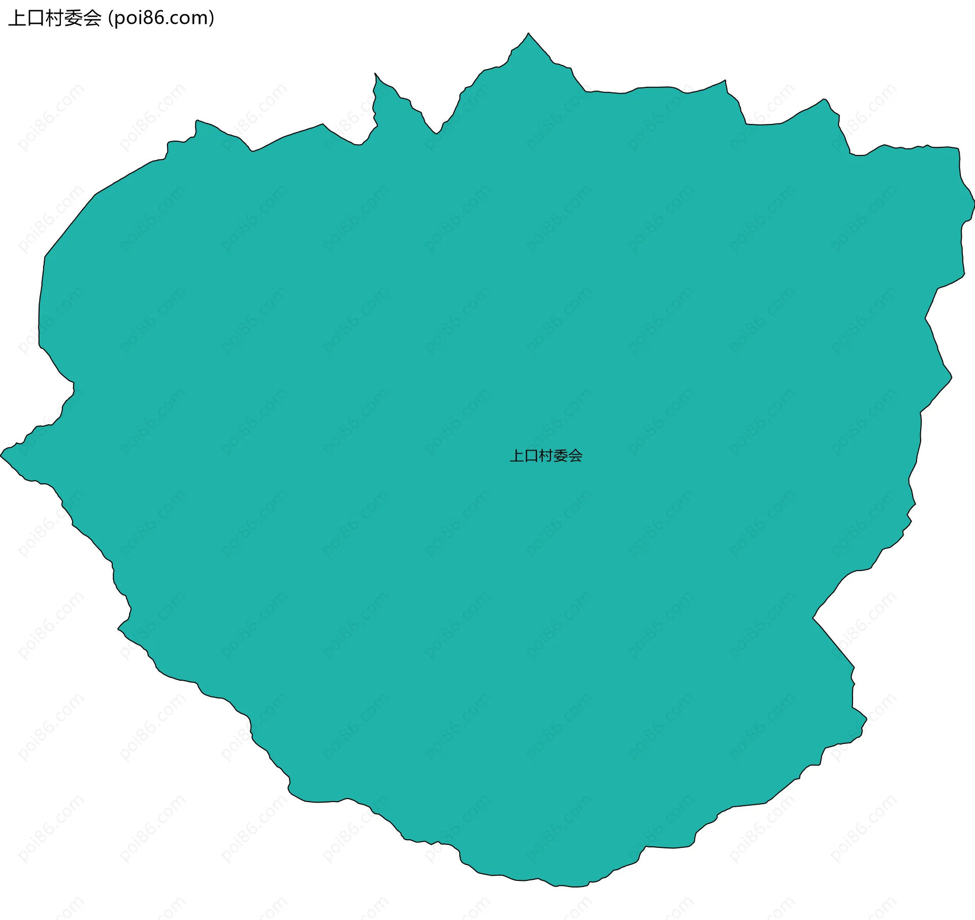 上口村委会边界地图