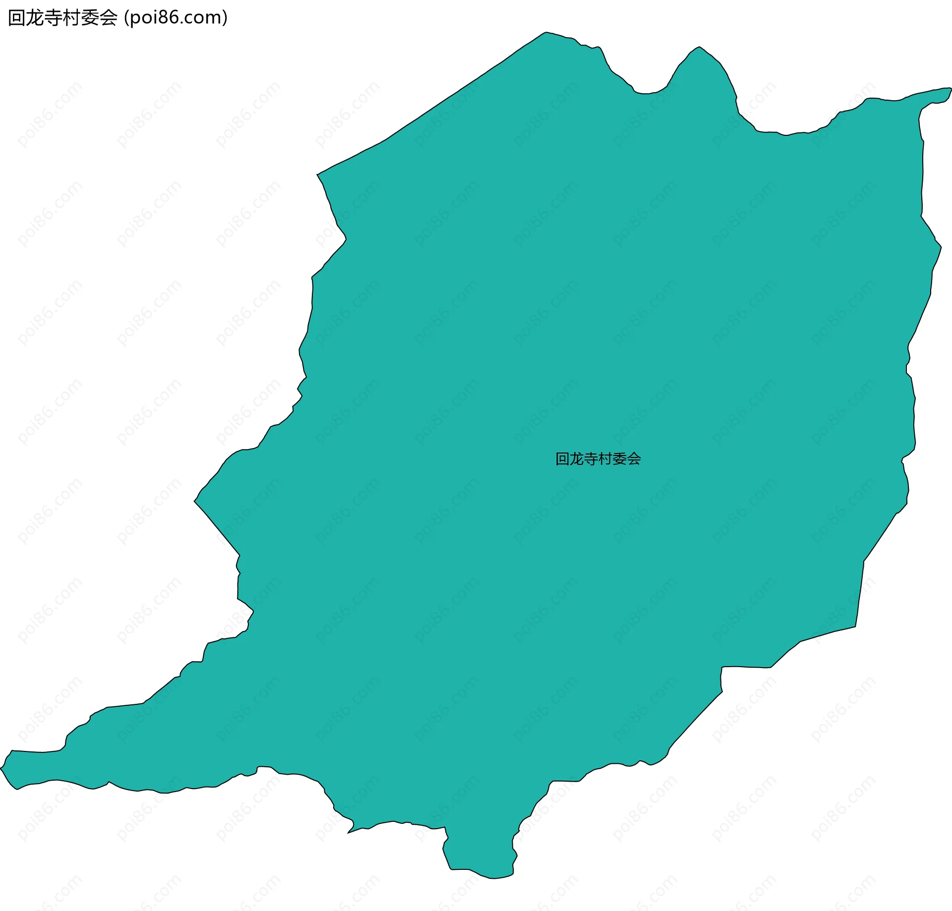 回龙寺村委会边界地图