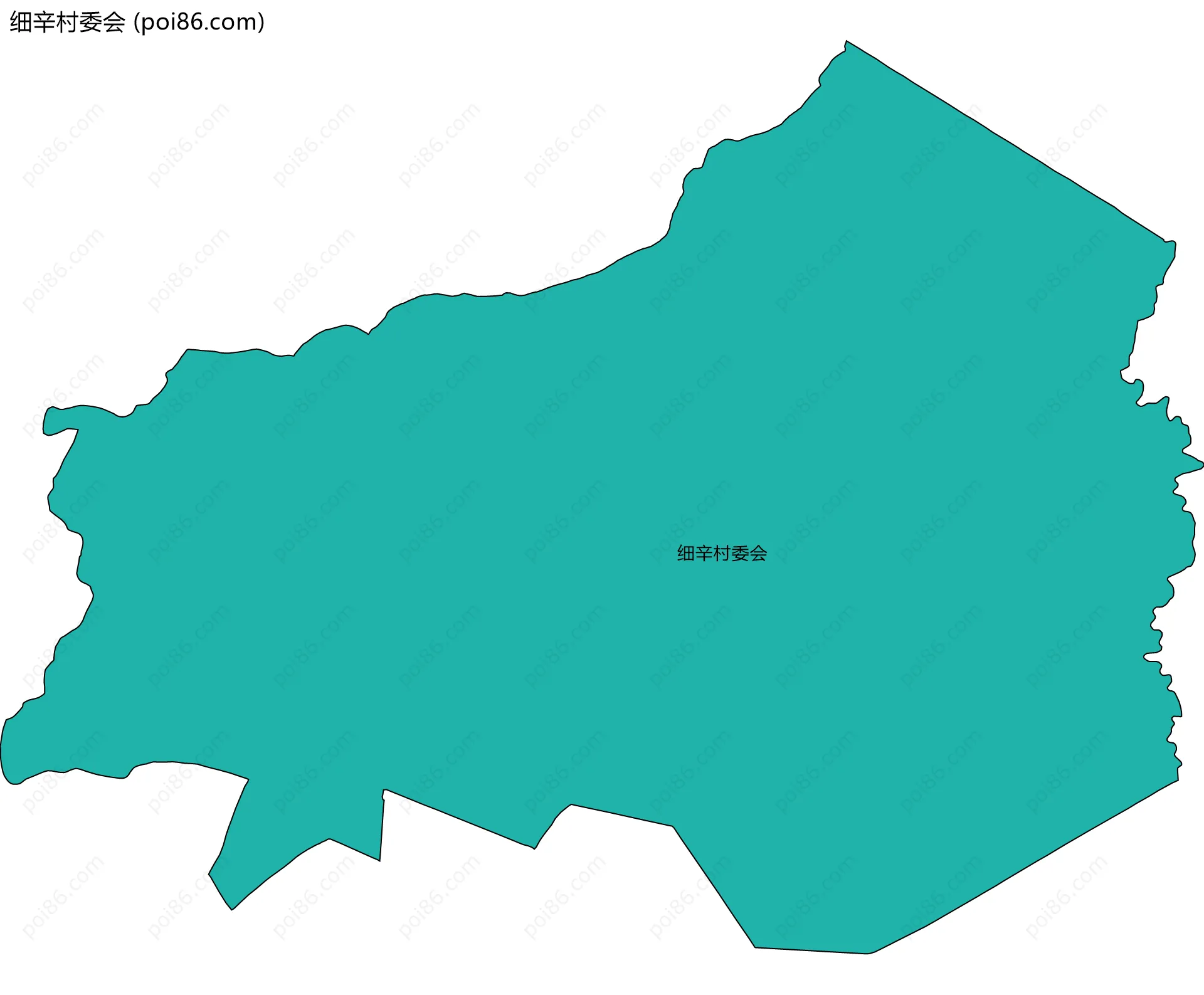 细辛村委会边界地图