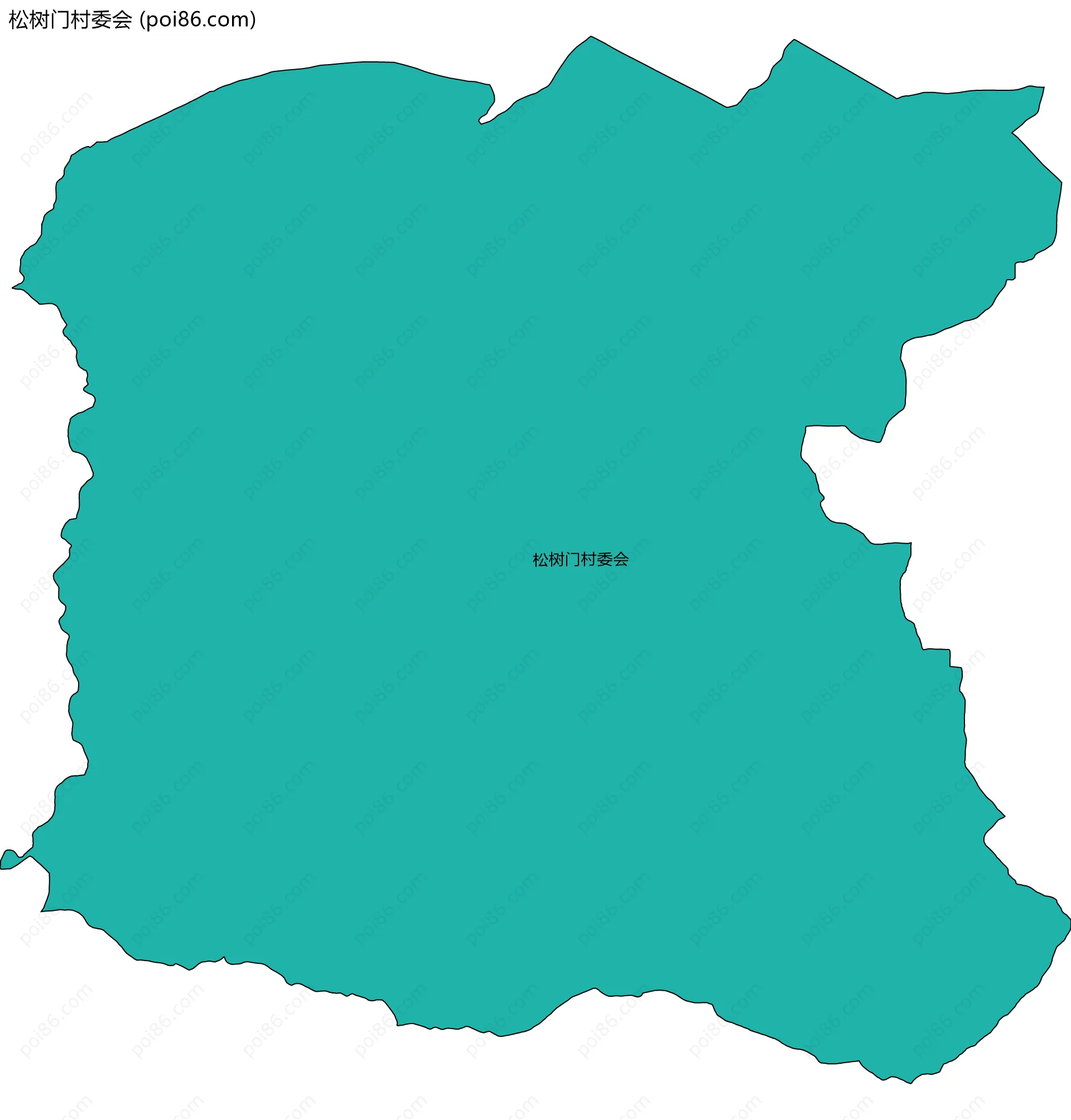 松树门村委会边界地图