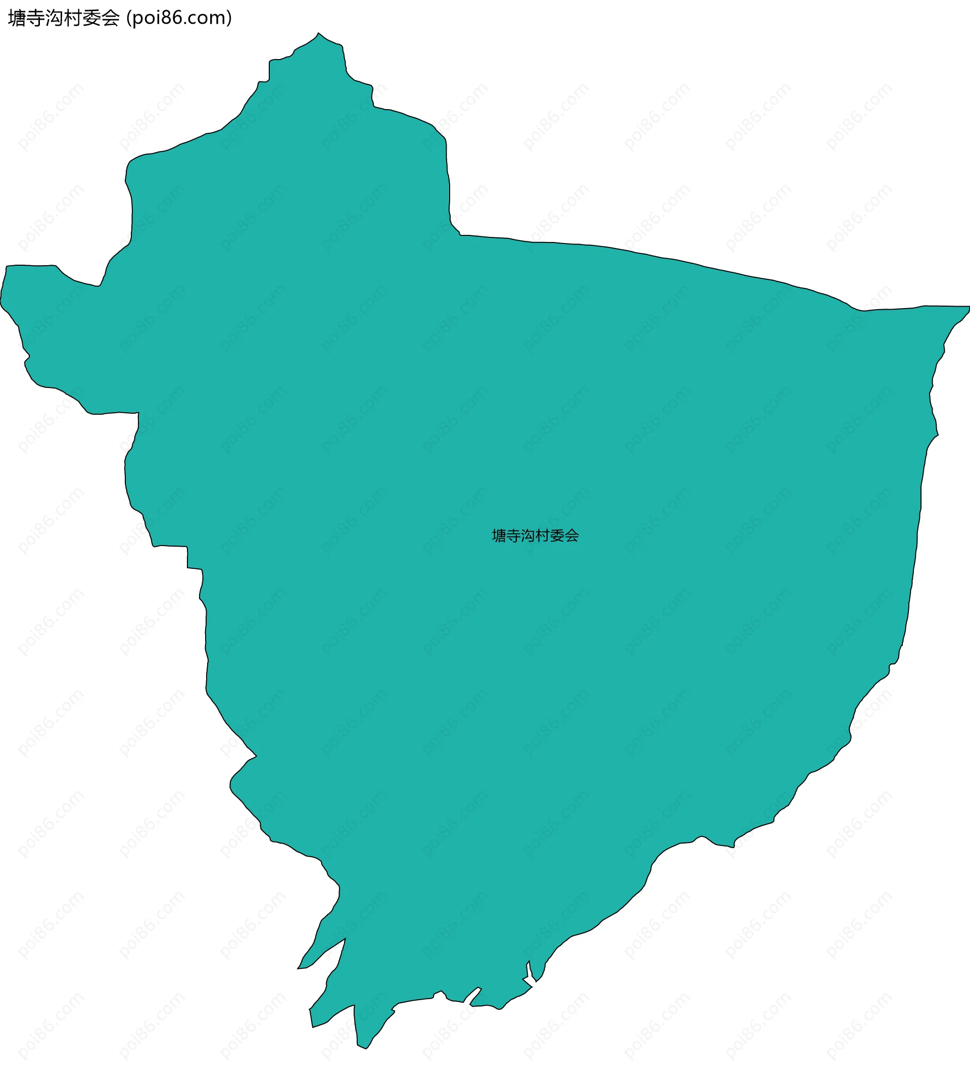 塘寺沟村委会边界地图