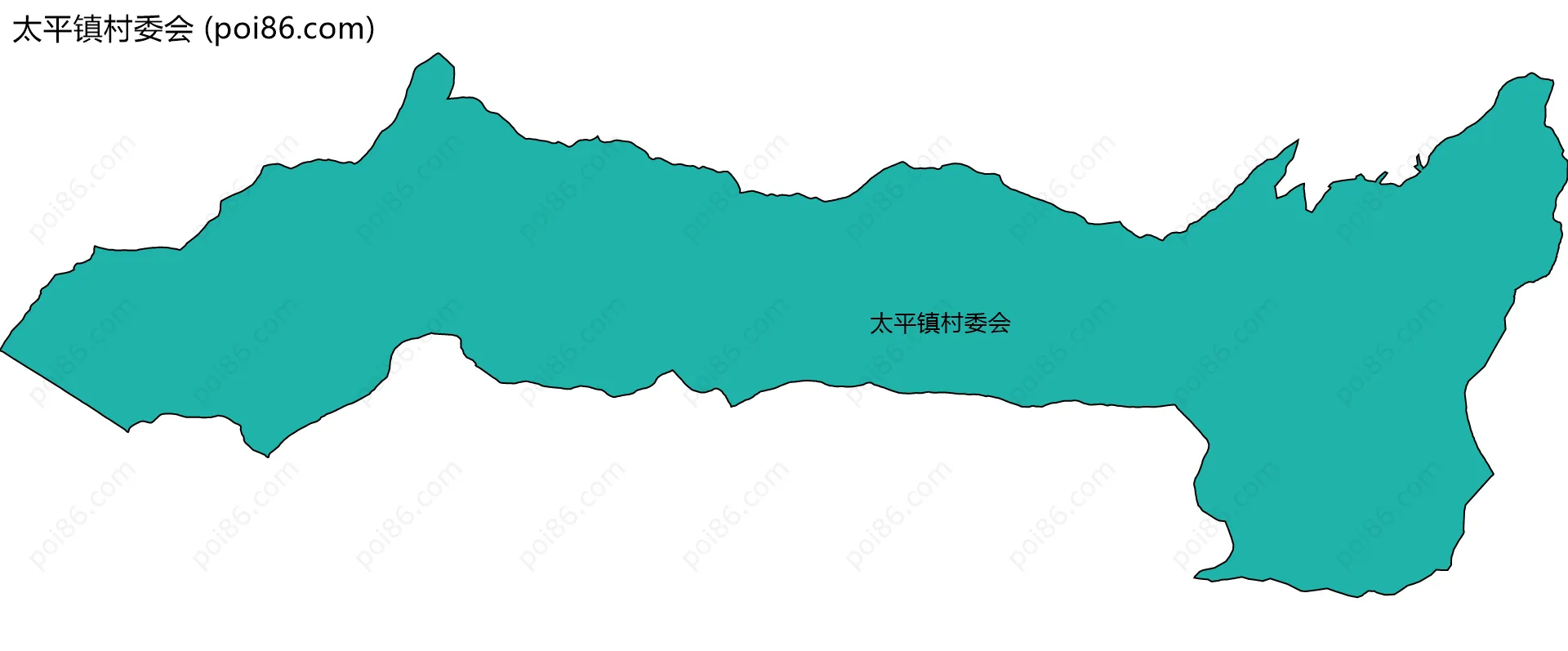 太平镇村委会边界地图