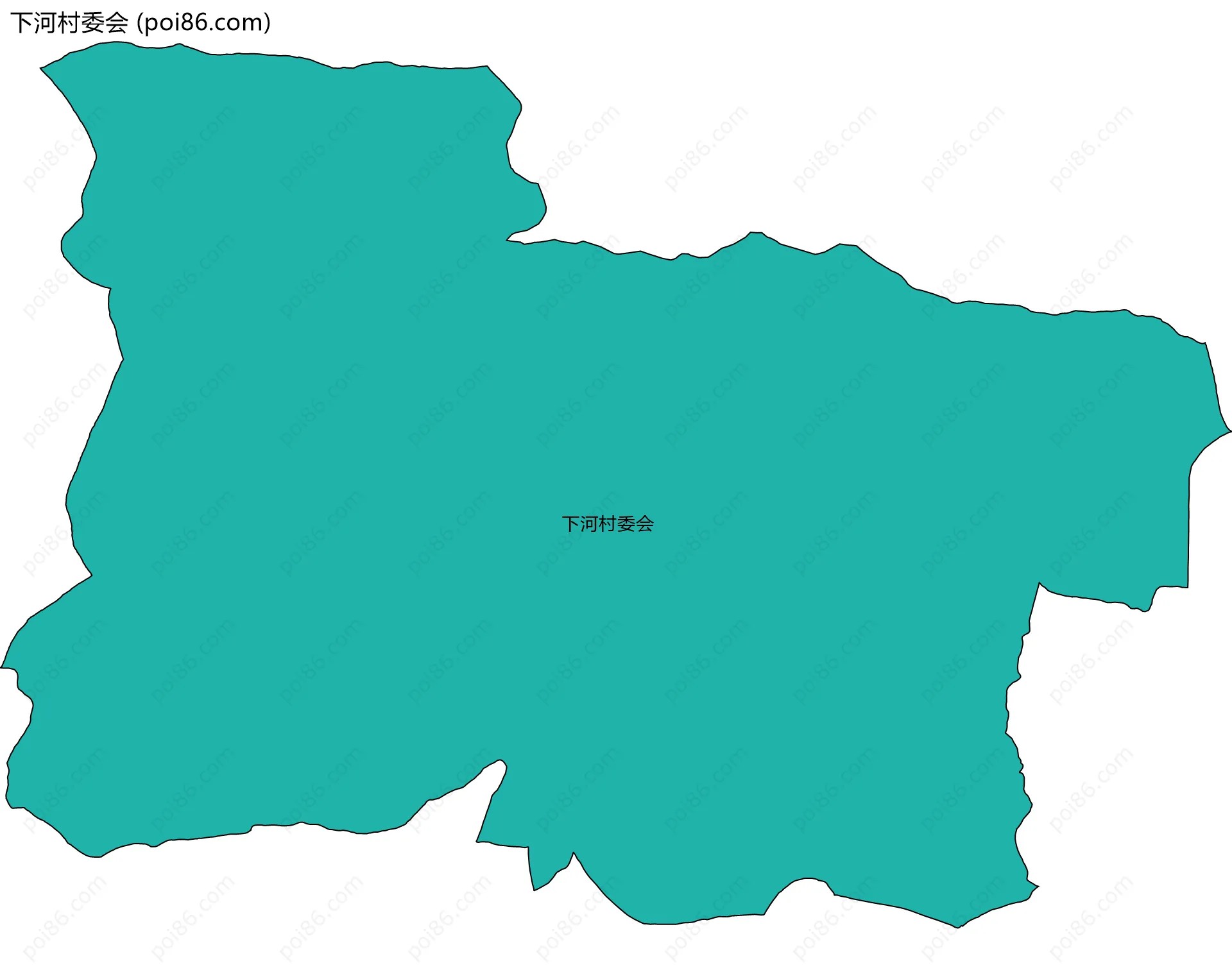 下河村委会边界地图