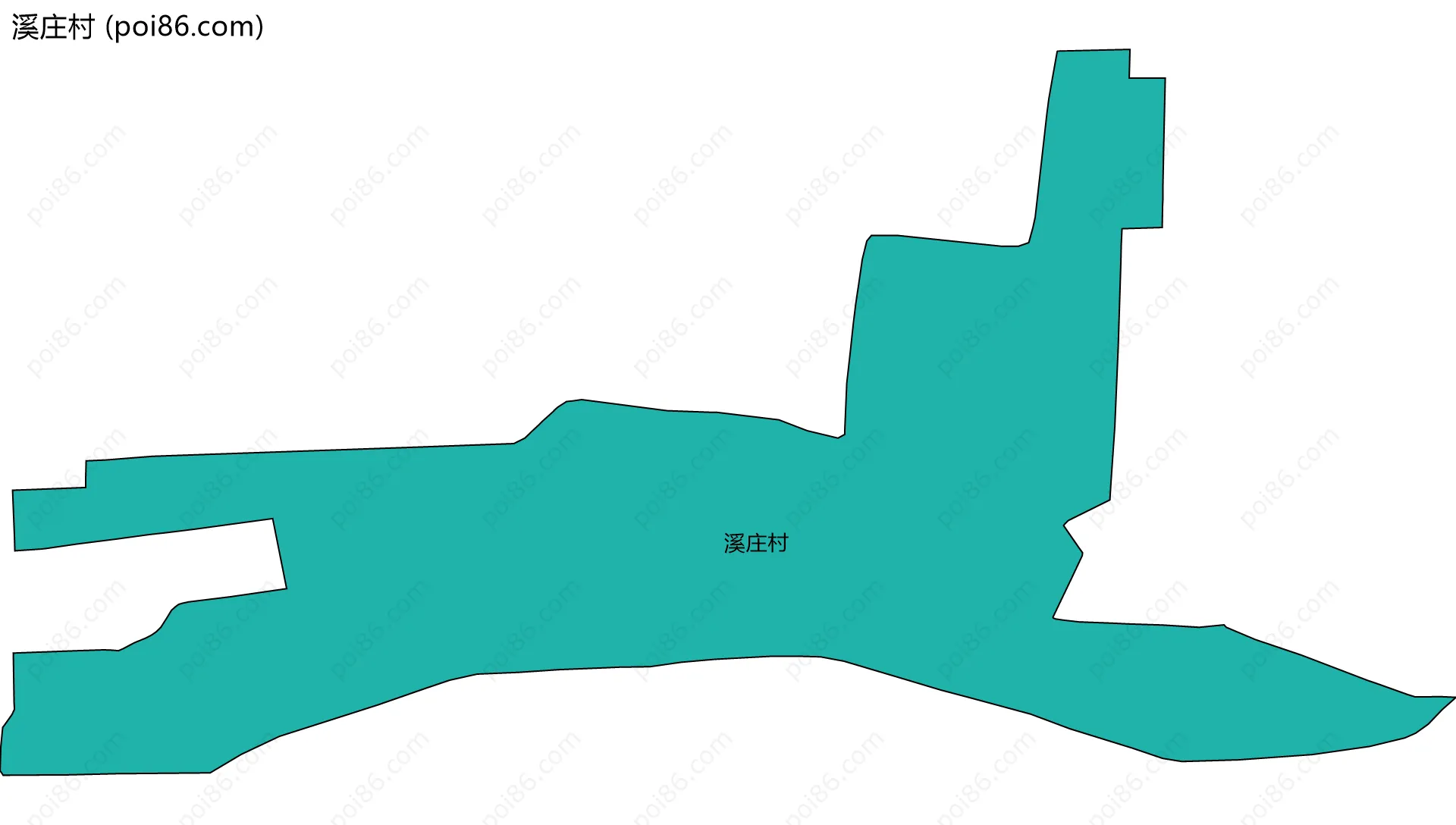 溪庄村边界地图