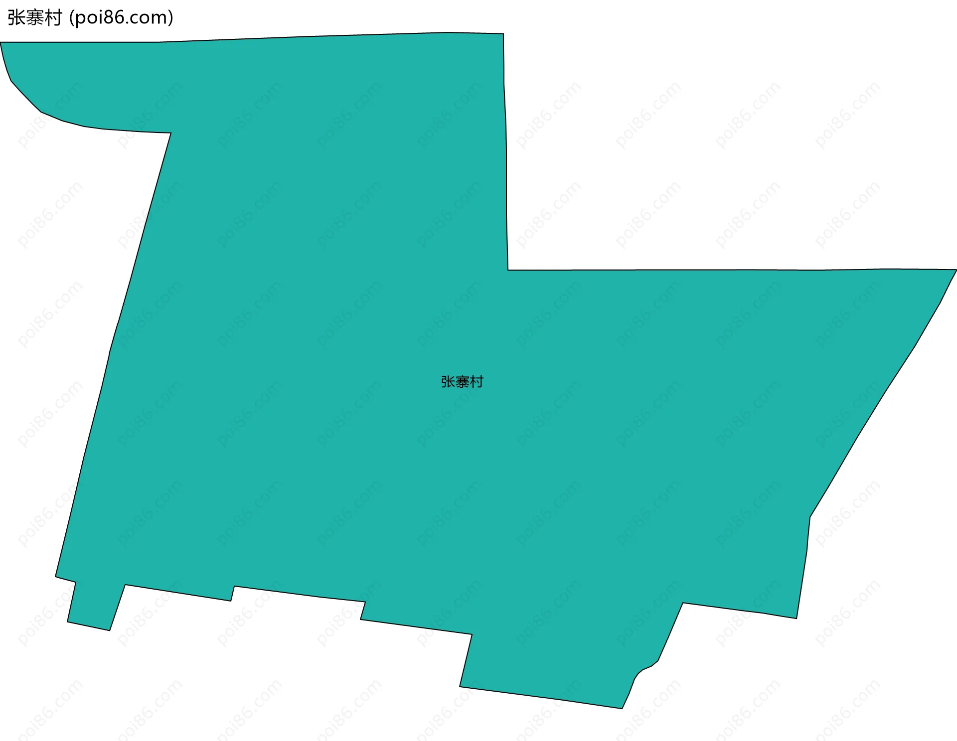 张寨村边界地图